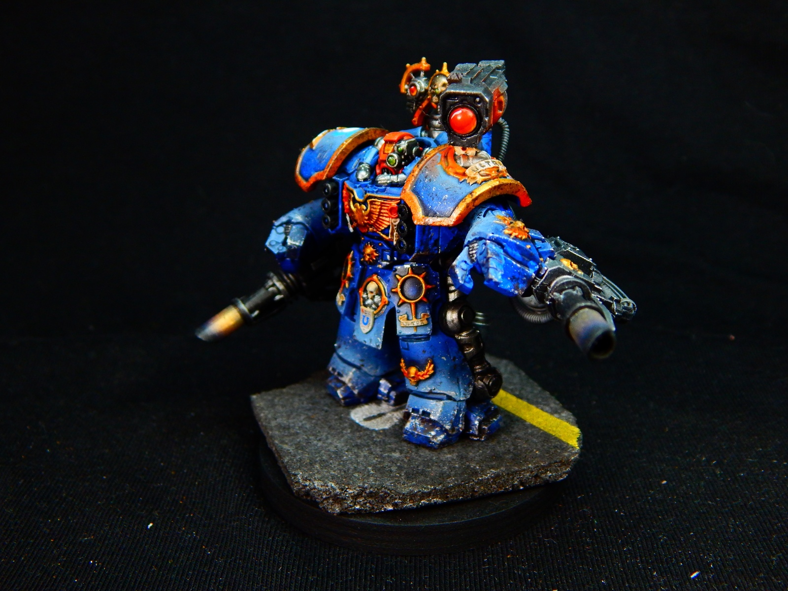 Space Marine Centurions - My, Warhammer 40k, Wh painting, Wh miniatures, Ultramarines, Miniature, Painting miniatures, Longpost