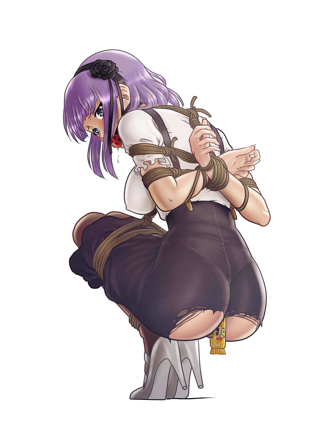 Hotaru shidare - NSFW, Anime, Anime art, Dagashi kashi, Shidare hotaru, Bondage, Shibari, Sweets, Longpost