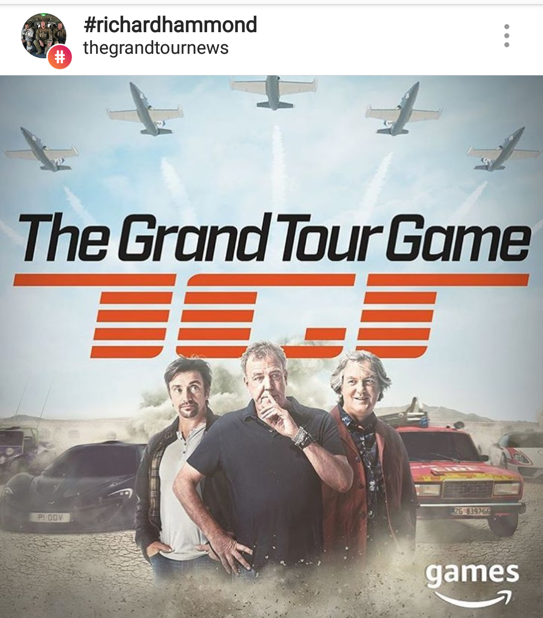 The GrandTour game, семёрка на постере ) - The Grand Tour, Top Gear