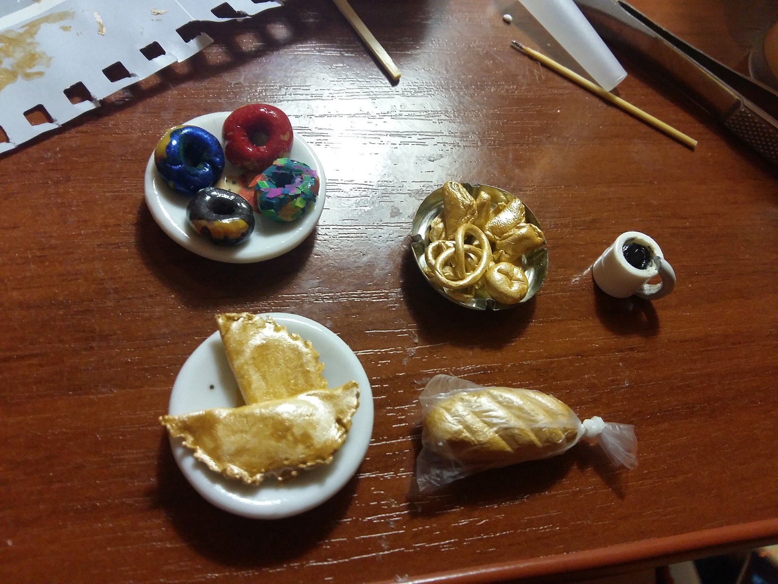 Midnight zhor! - My, Food, Miniature, Needlework without process, Longpost