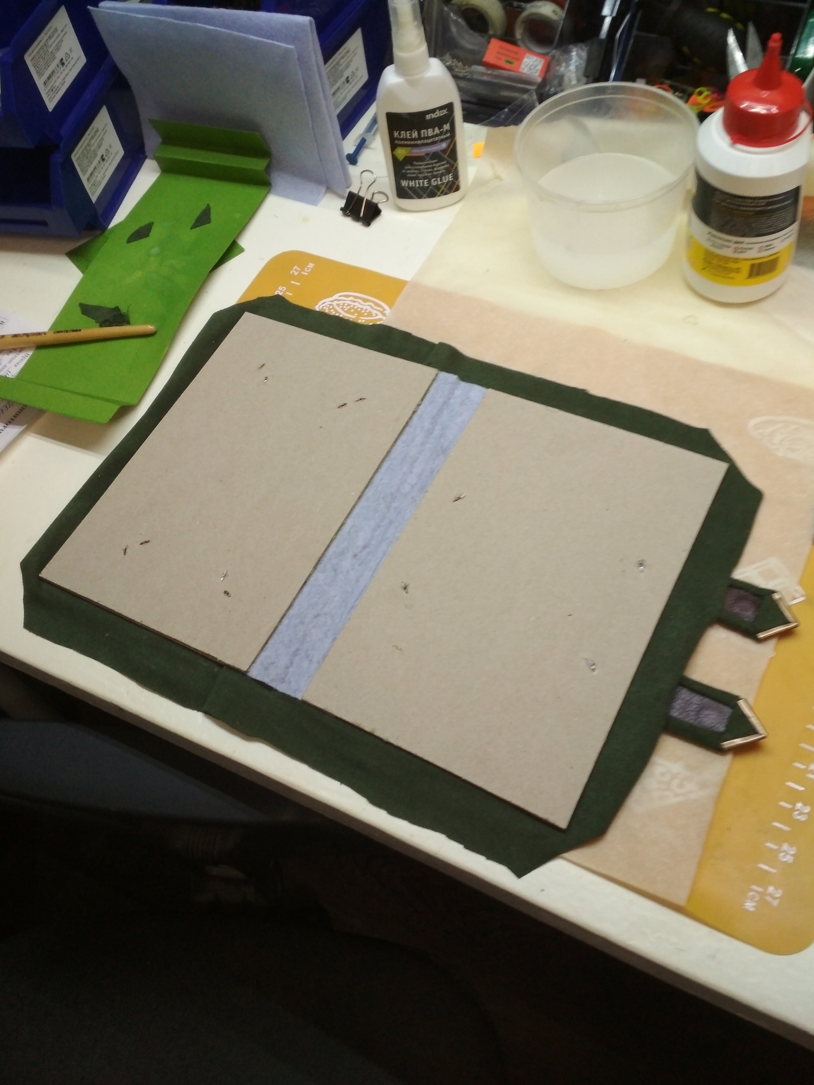 Diary (first bookbinding experience) - My, Notebook, Notebook, With your own hands, , Needlework with process, Longpost