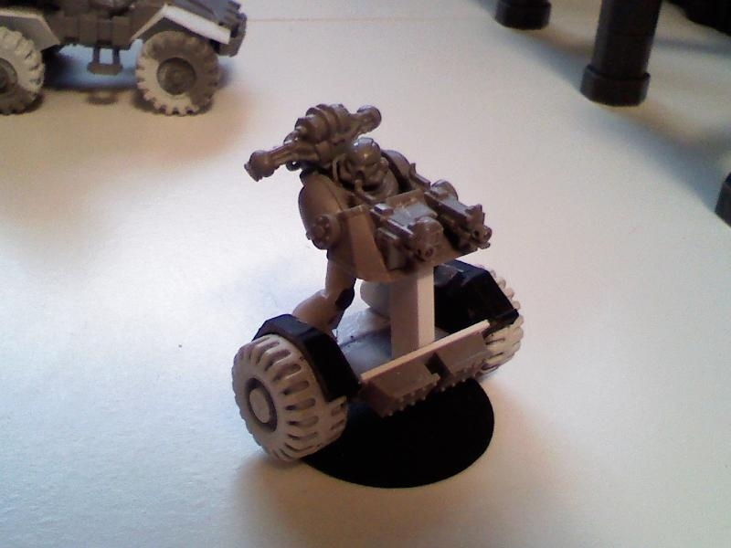 Space Marine Combat Gyro Scooter - Warhammer 40k, Conversion, Conversion, Space Marine, Adeptus Astartes, Wh humor, Wh miniatures, Hoverboard