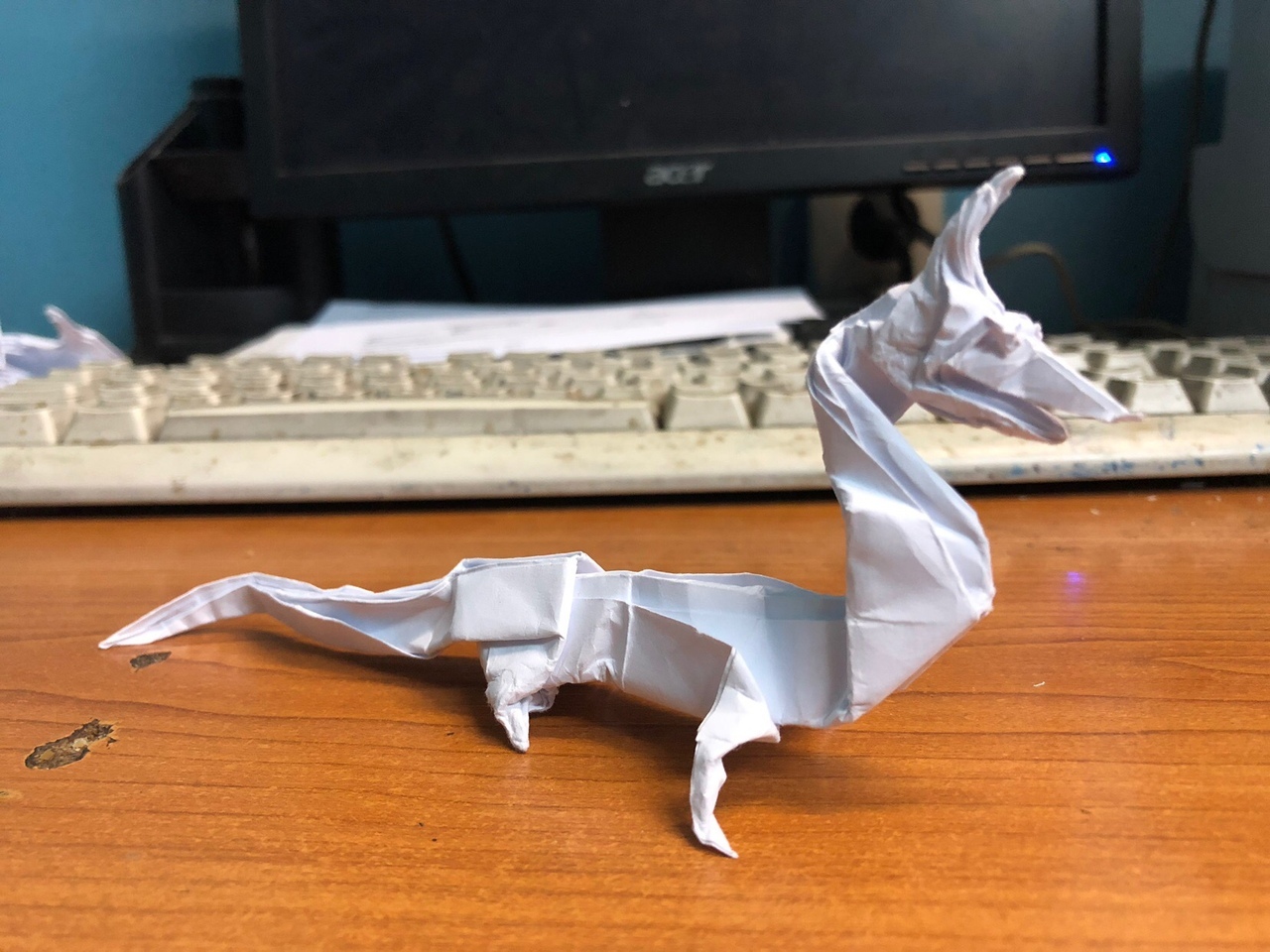 When you are bored at work and only paper is at hand - My, Work, Origami, Crafts, With your own hands, Longpost