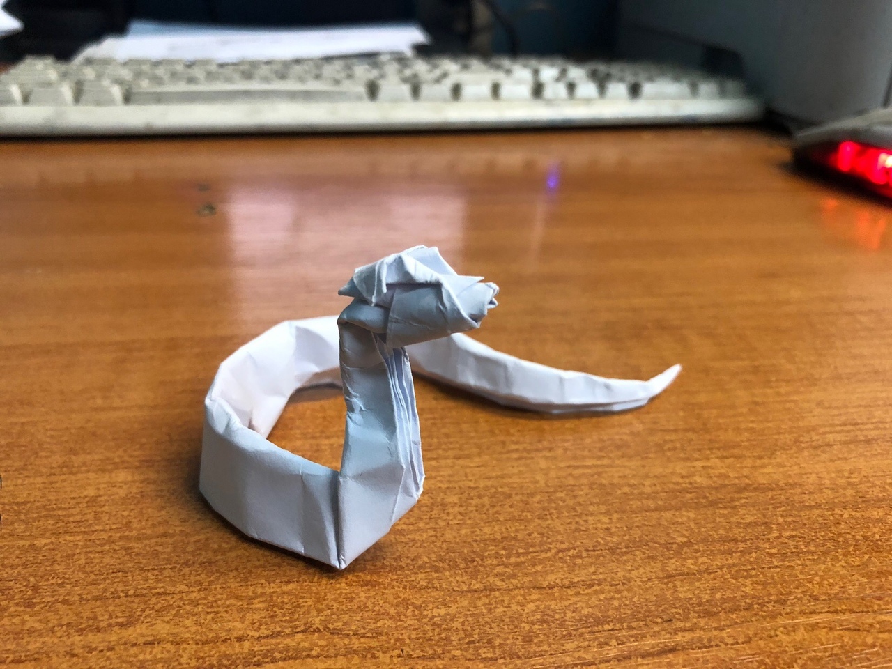 When you are bored at work and only paper is at hand - My, Work, Origami, Crafts, With your own hands, Longpost