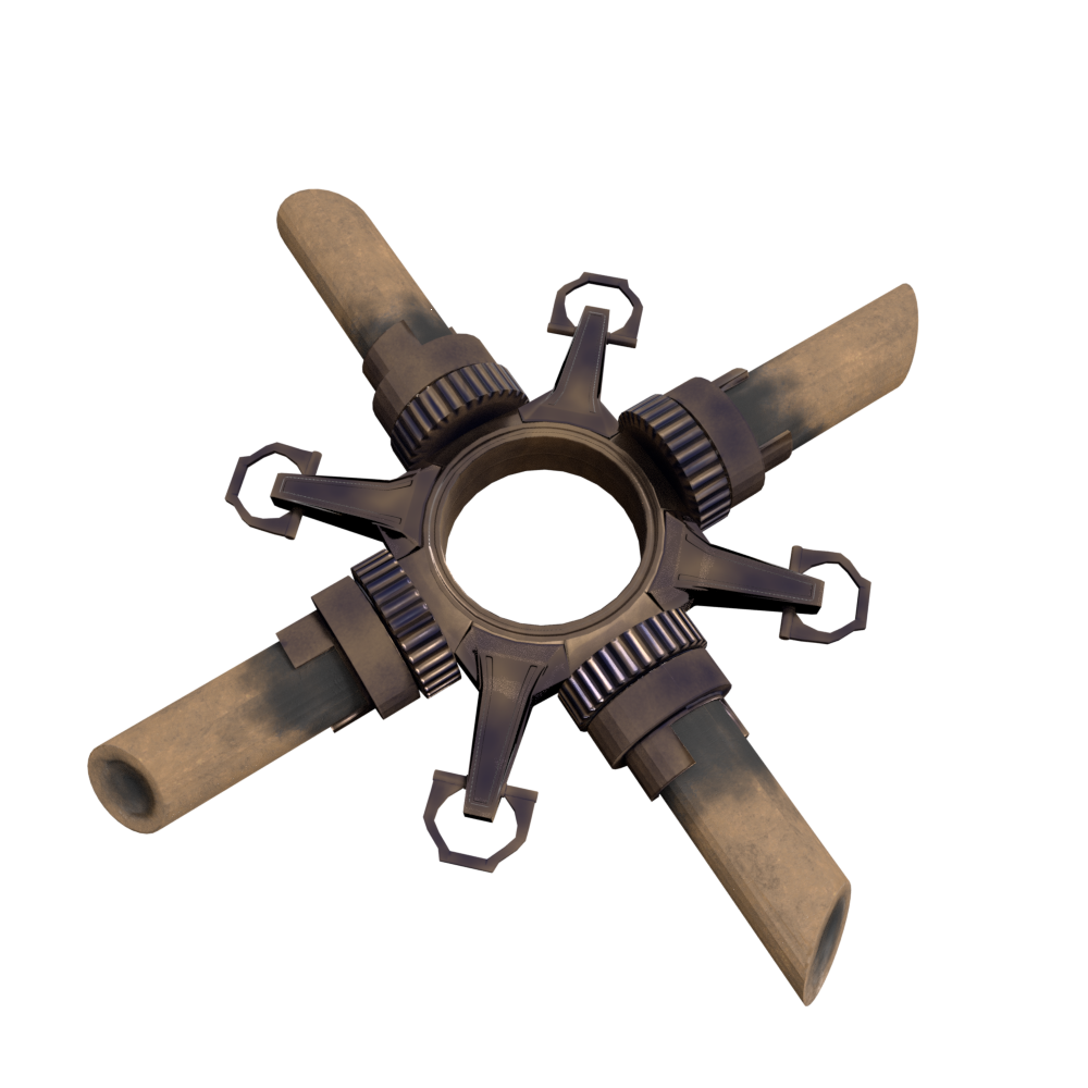 Modeled a few gizmos from the game Dishonored 2 - My, Dishonored, 3D, Blender, Render, Substance painter, Substance Designer, Longpost