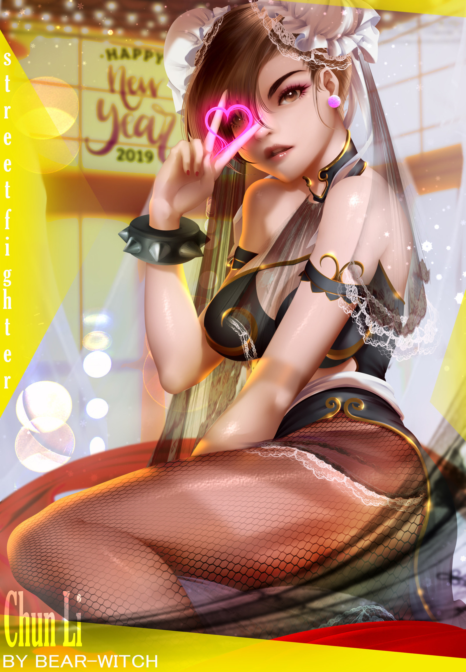 By Witchzz BearWitch - Bear-Witch, Art, Drawing, Street fighter, Gwen Stacy, Chun-Li, Longpost, Spider-gwen