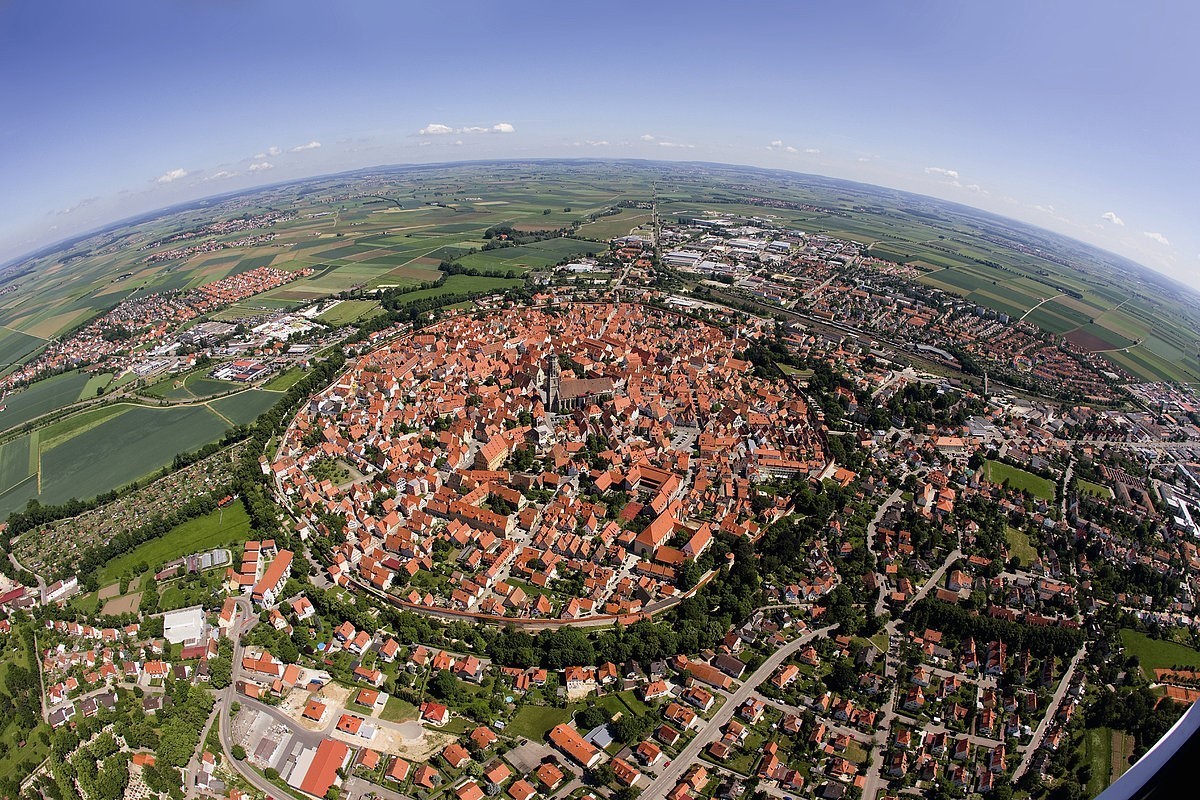 City in a meteorite crater - Germany, Town, Building, Middle Ages, Meteorite, Longpost