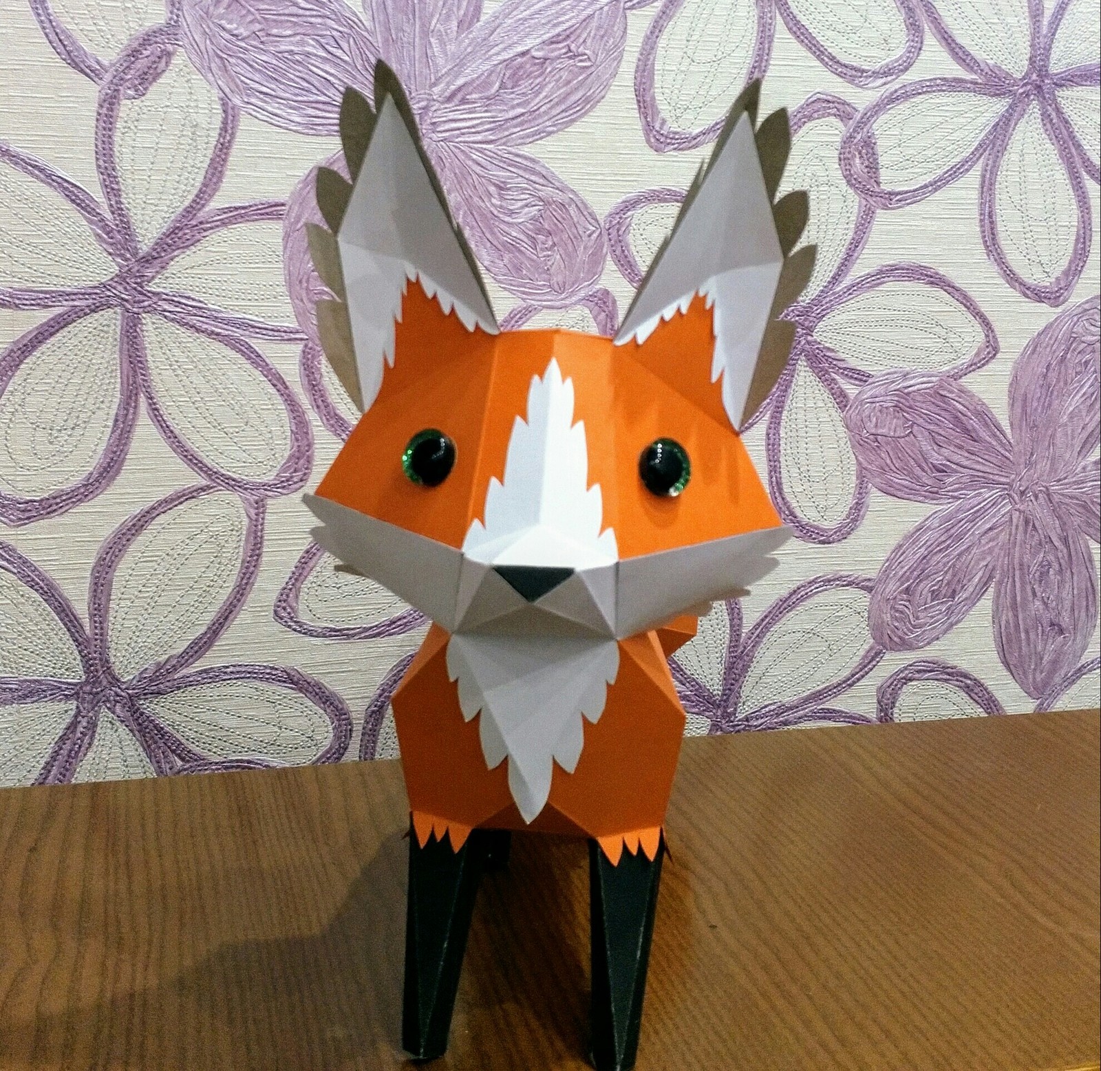 Лиса из картона. Papercraft. | Пикабу