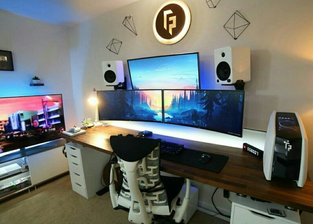 Gaming Setup - Подсветка, Геймеры, Игровой ПК, Компьютерные игры, Рабочий стол