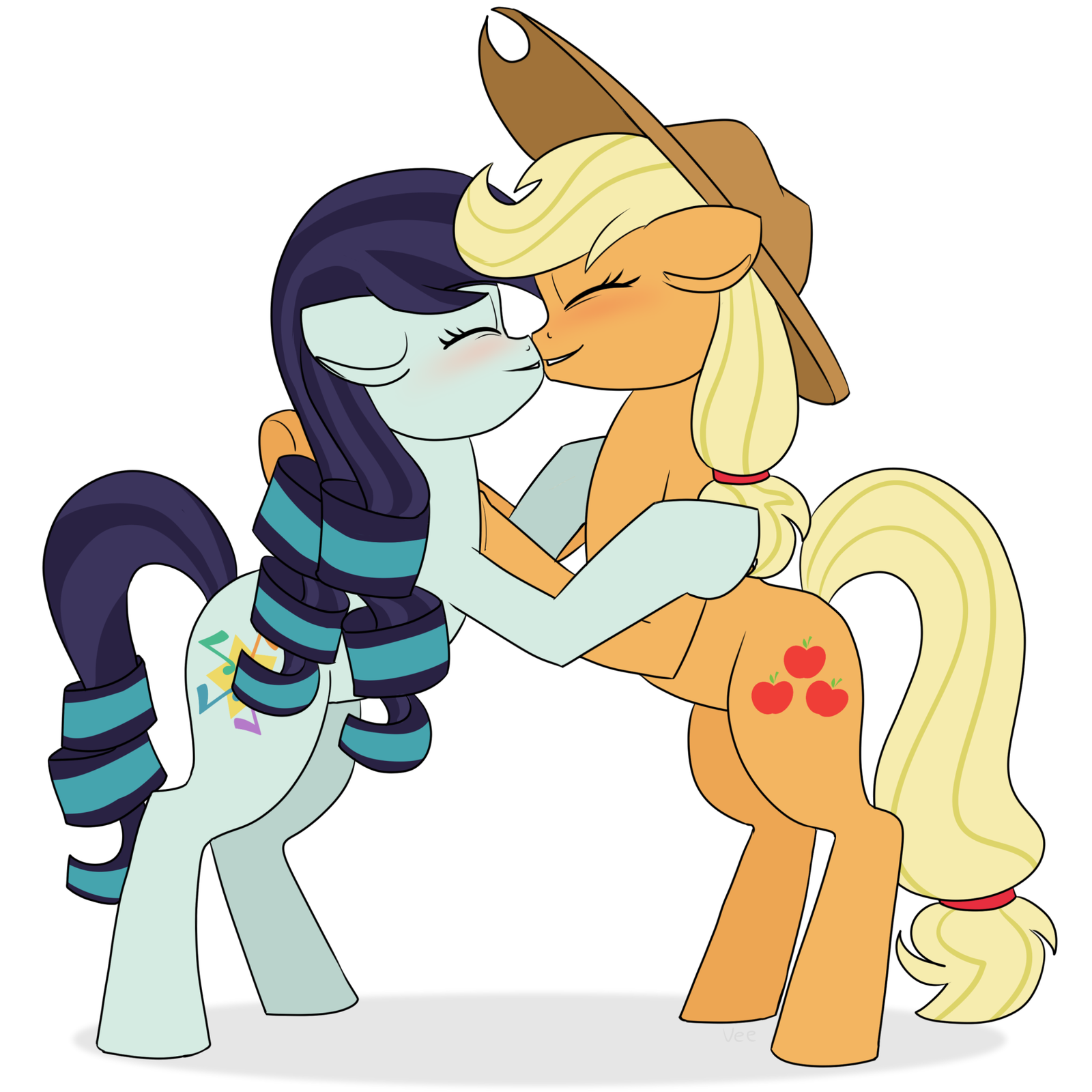 Rarajack - My little pony, Coloratura, Applejack, MLP Lesbian, Shipping, 