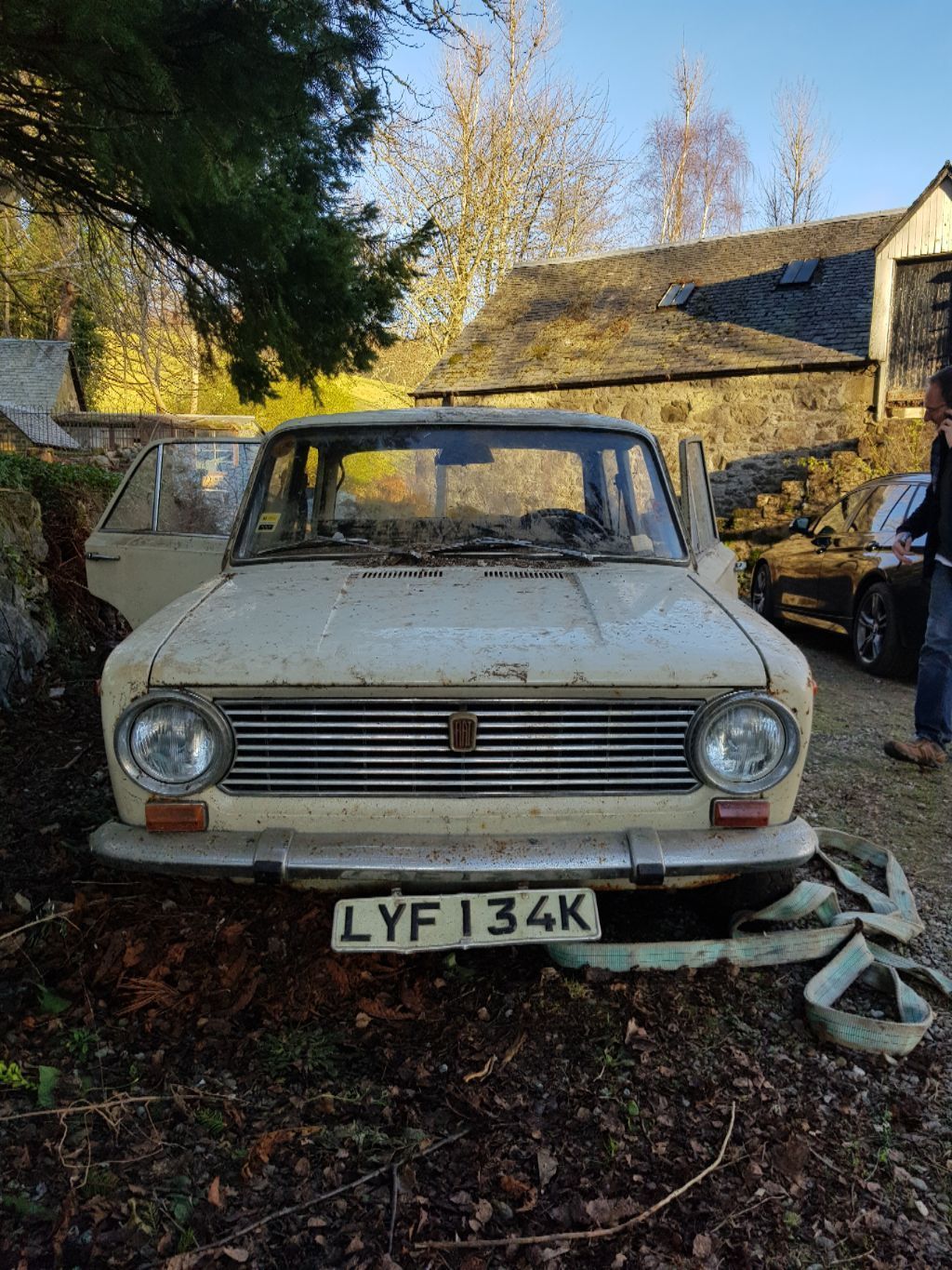 Fiat 124 put up for sale, which stood under the rubble of a destroyed garage for 41 years - Fiat 124, 1968, Find, Longpost