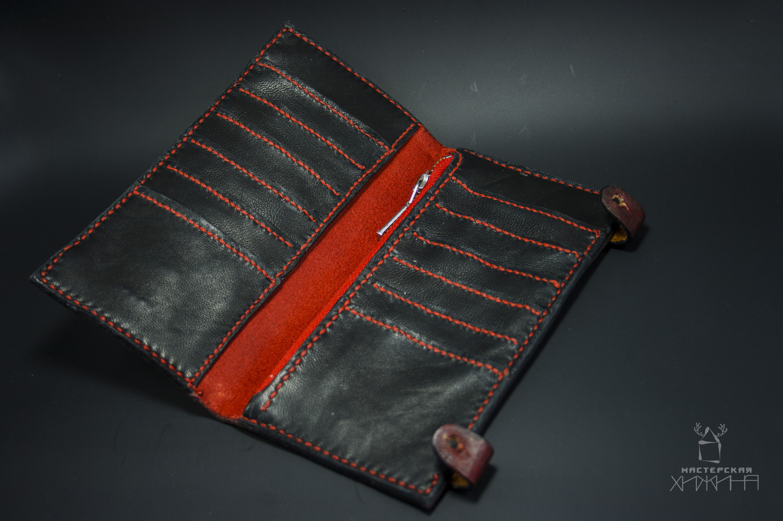 Wallet Dark Brotherhood - My, Needlework without process, Needlework, Wallet, Longpost, The Dark Brotherhood, Cities, The elder scrolls