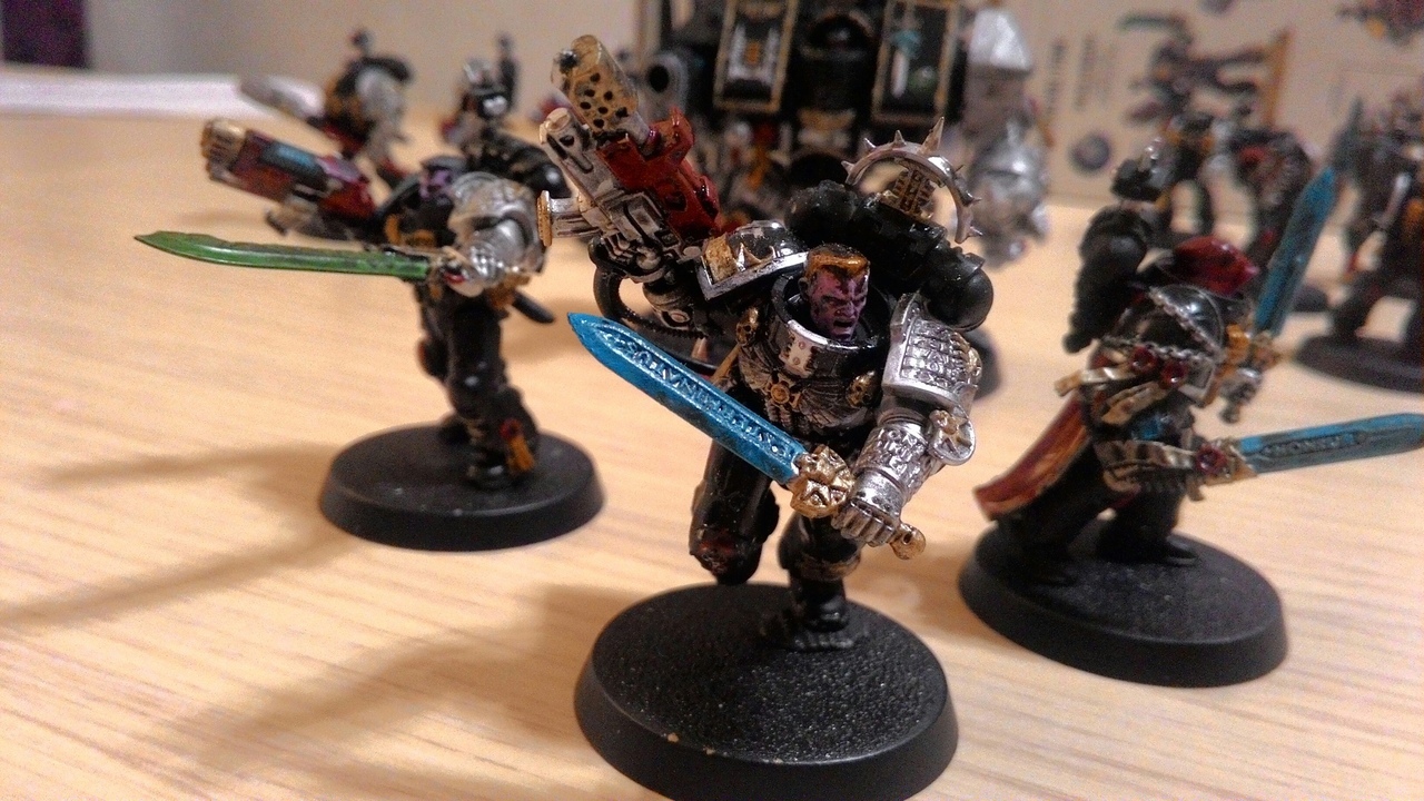 Deathwatch - first painting of miniatures - My, Wh miniatures, Wh painting, Warhammer 40k, Painting miniatures, Longpost