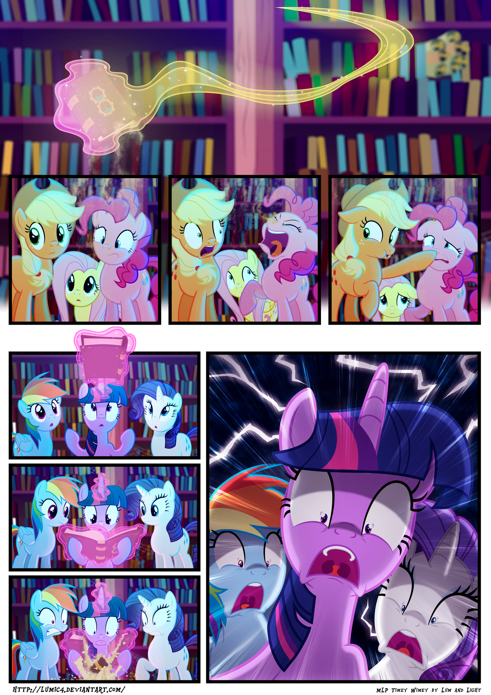 Timey Wimey / Time-Shtime [42-50] - My little pony, Mane 6, Starswirl, , Comics, Translation, Longpost