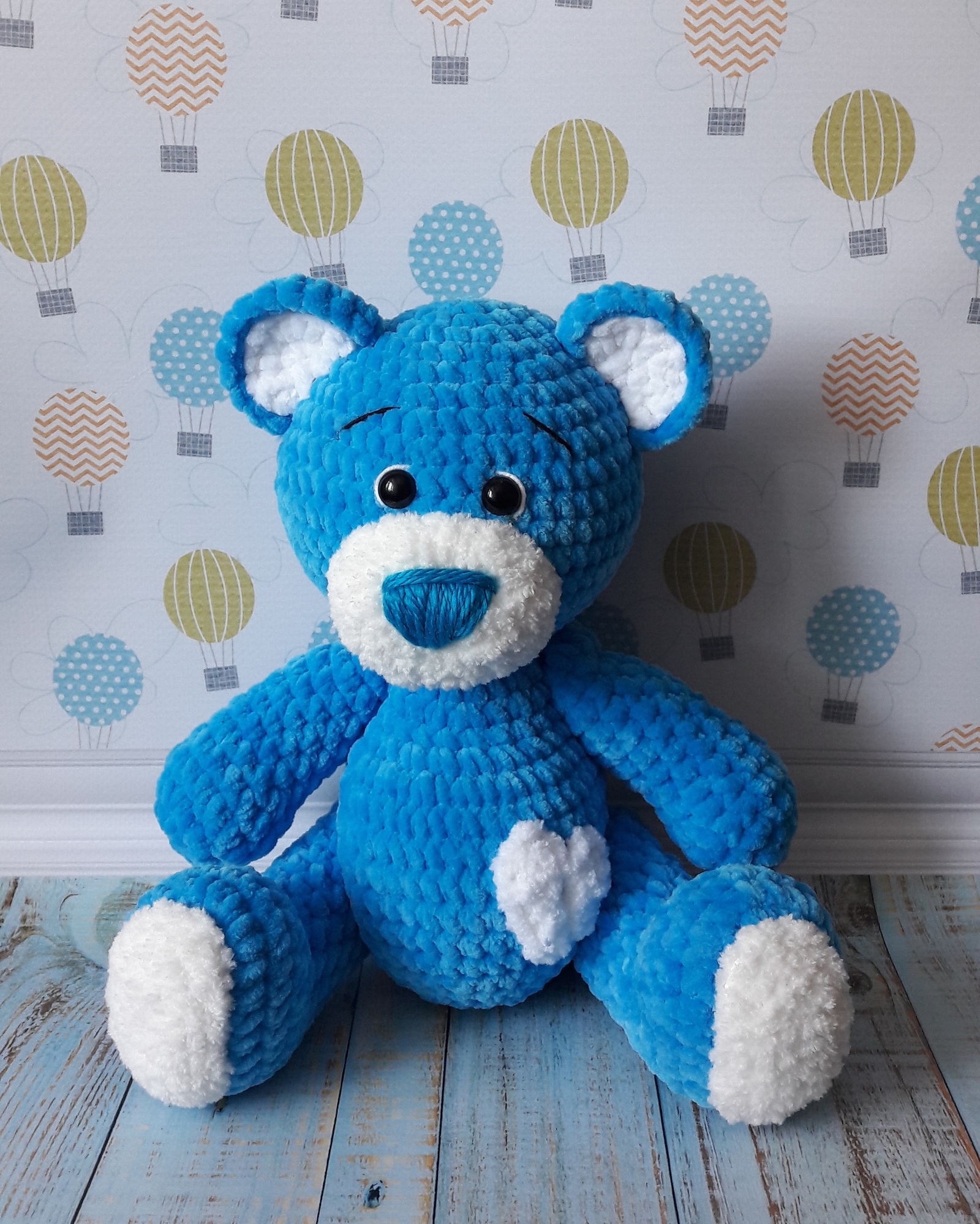 Mishutka) - My, Soft toy, Children, Handmade, Knitting, Teddy bear, The Bears, Presents