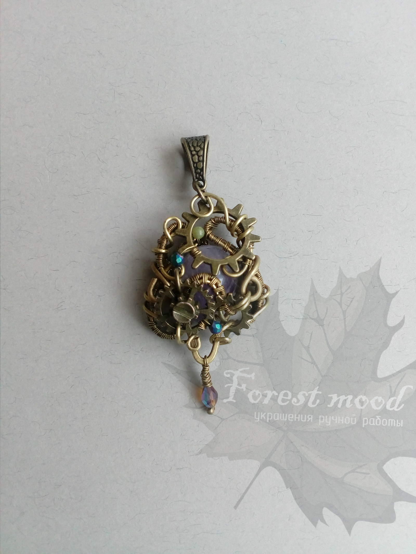 annotation - My, Decoration, Wire wrap, Natural stones, Workshop, Longpost