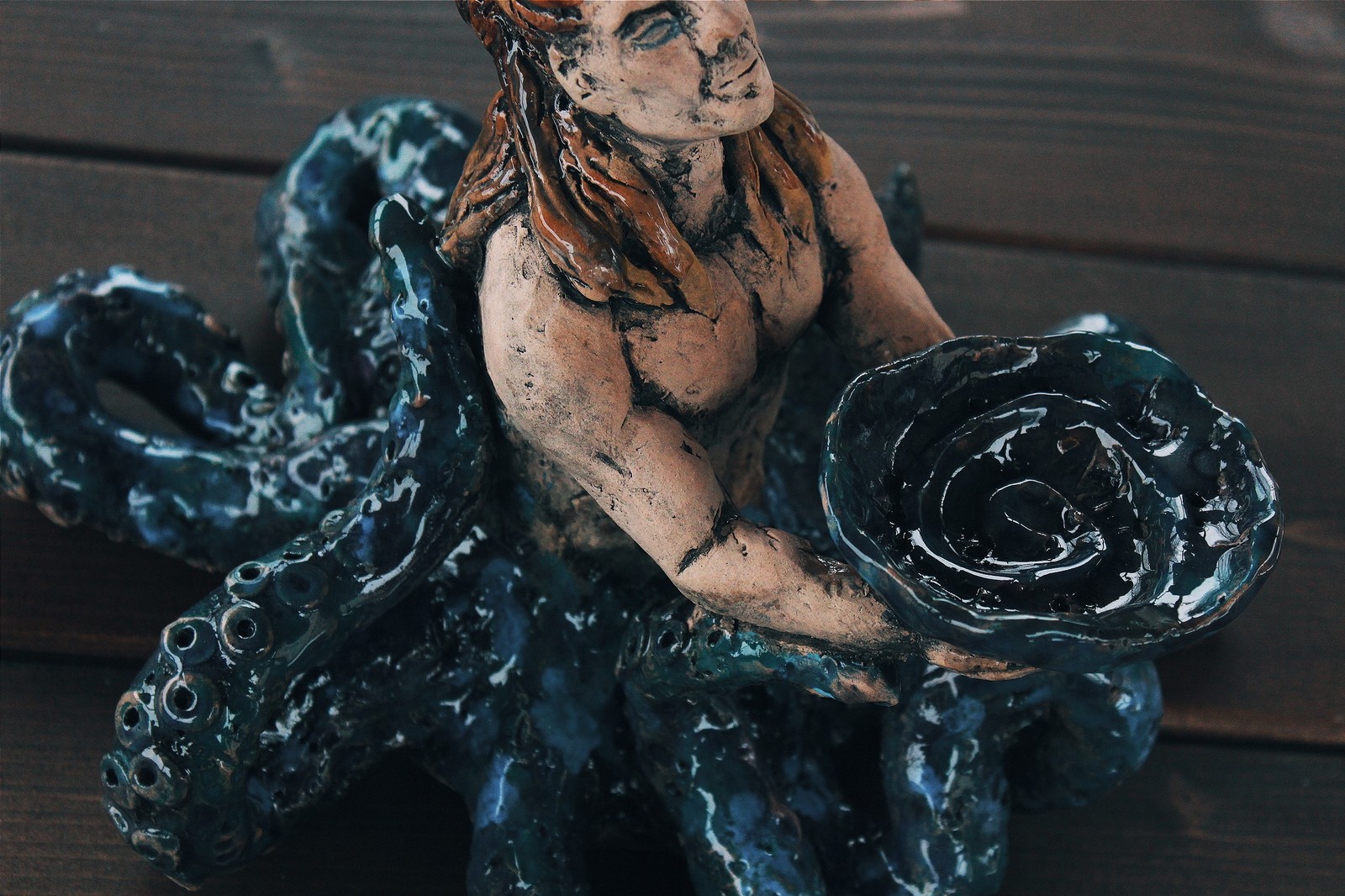 Ring Keeper. - My, Sculpture, Ceramics, Needlework, Self-taught artist, Longpost