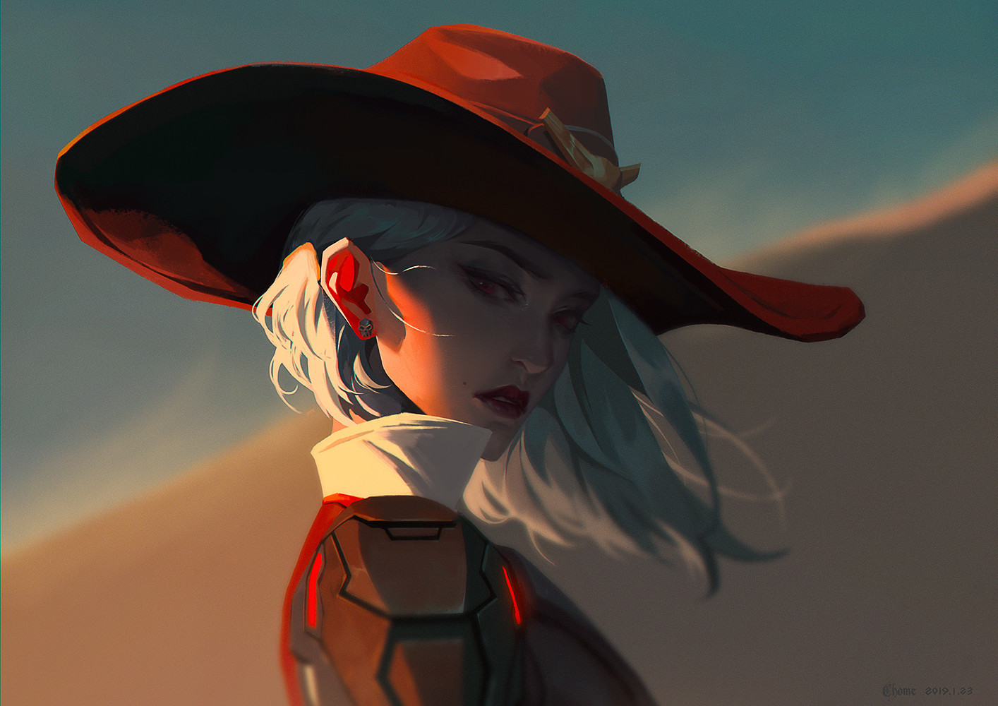 Ashe - Art, Drawing, Ashe, Overwatch, 