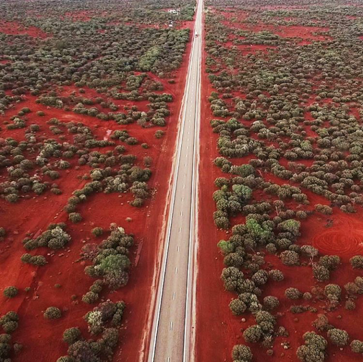 Eastern Australia - Australia, Road, Red Sand, The photo