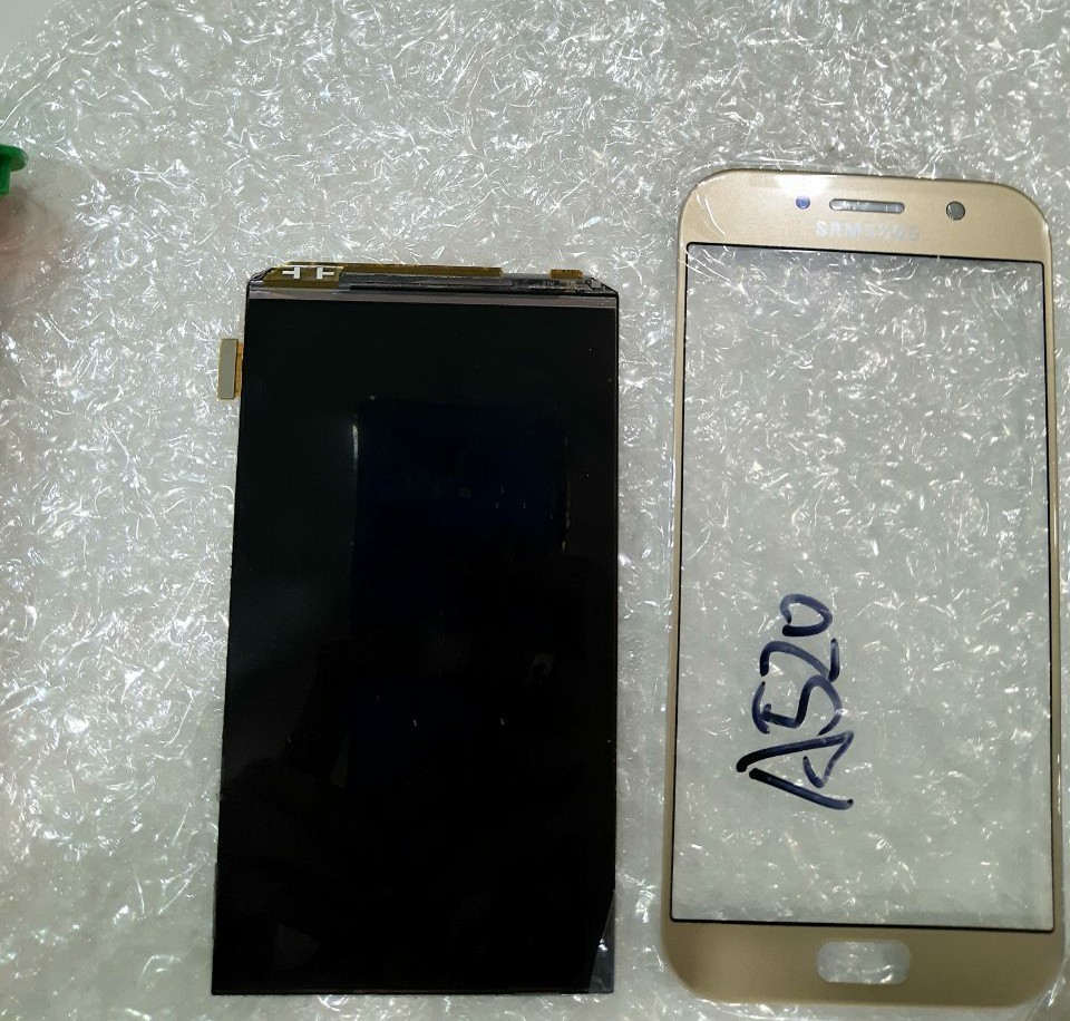 Plywood. Samsung A5 2017 (a520f) display glass replacement - My, Glass replacement, Samsung, Longpost, Repair of equipment, Ремонт телефона