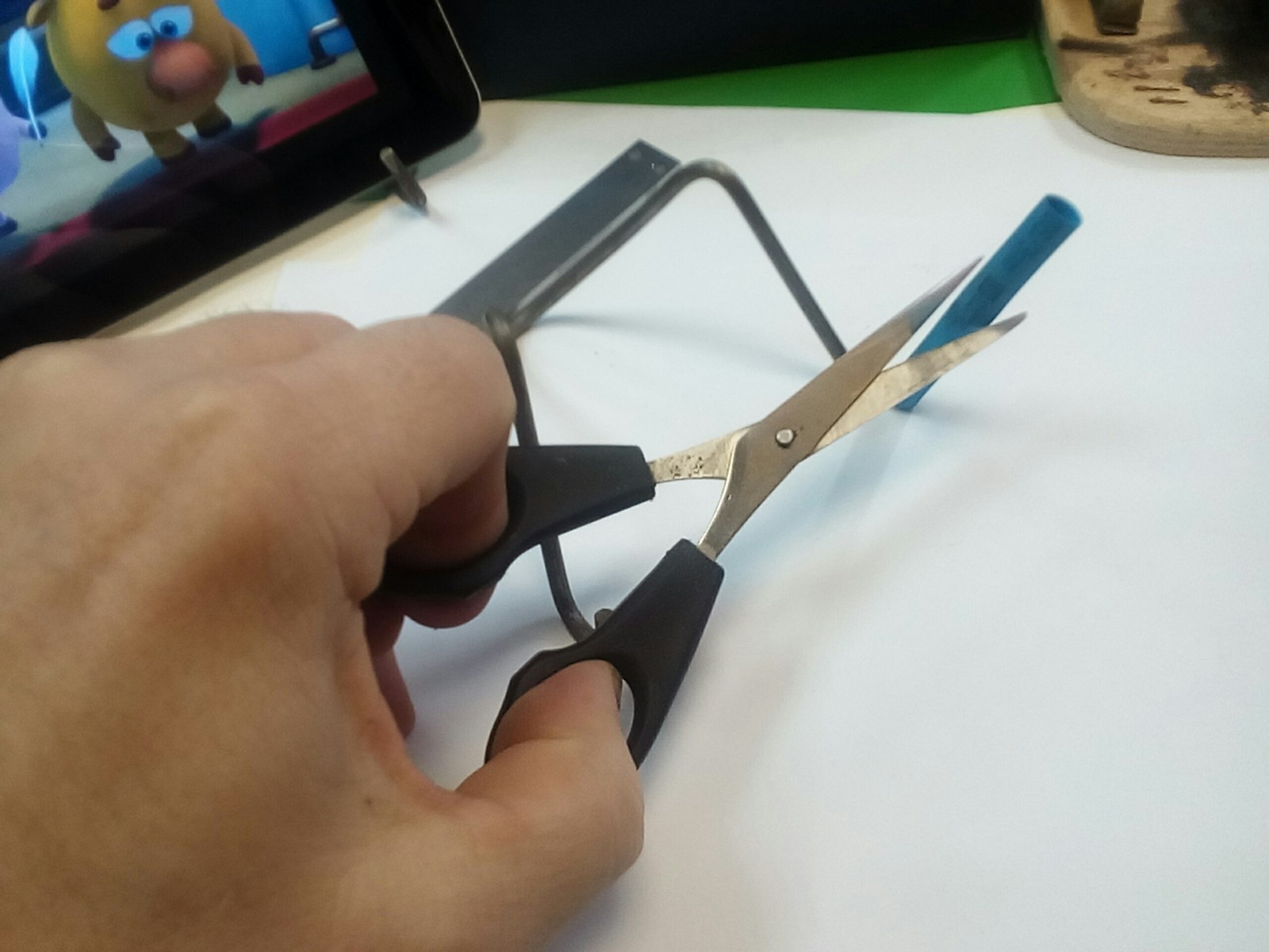 Tablet stand (revision) - My, Tablet, Stand, With your own hands, The photo, Longpost