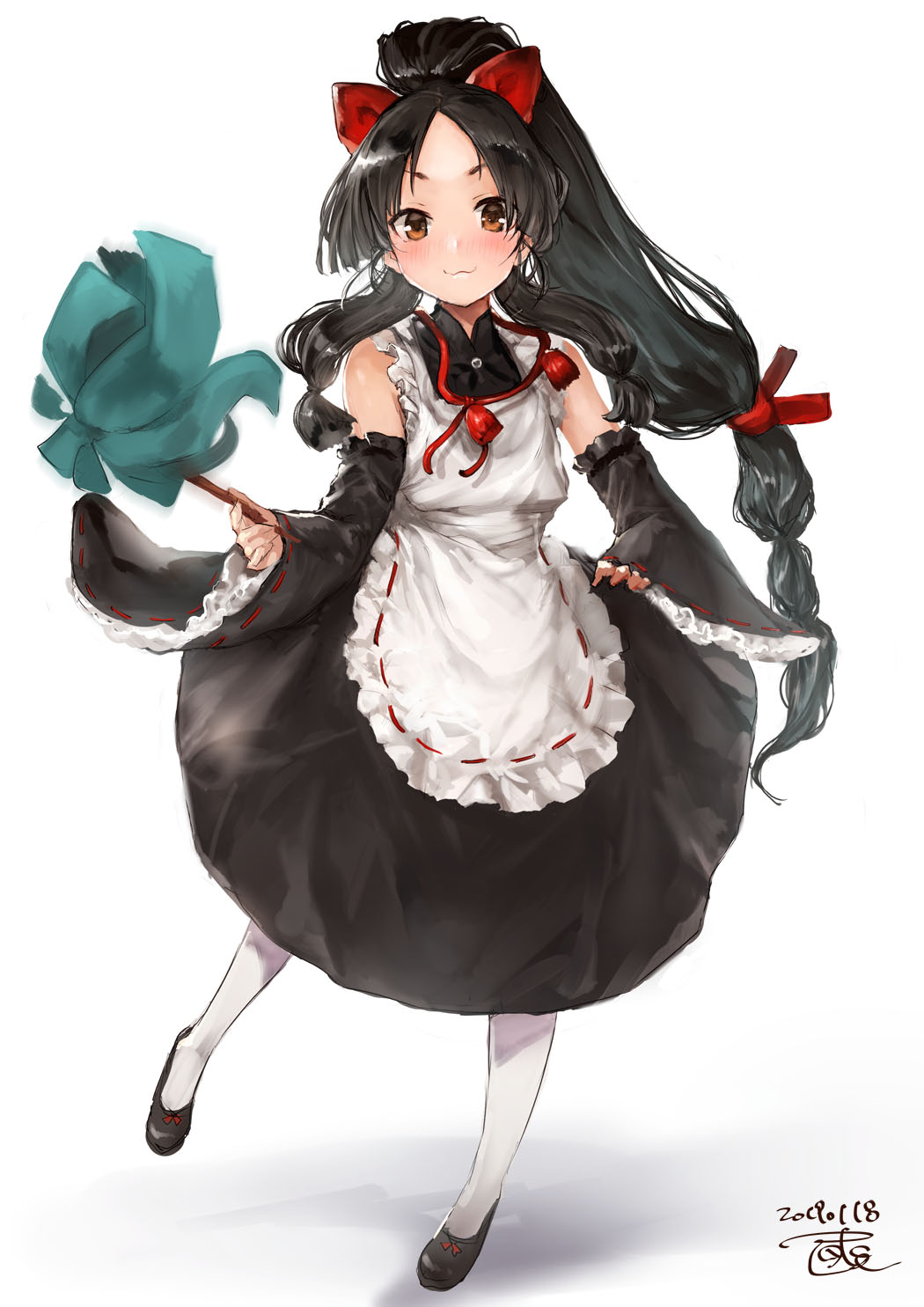 Maid Nisshin - Anime, Anime art, Kantai collection, Nisshin, Housemaid