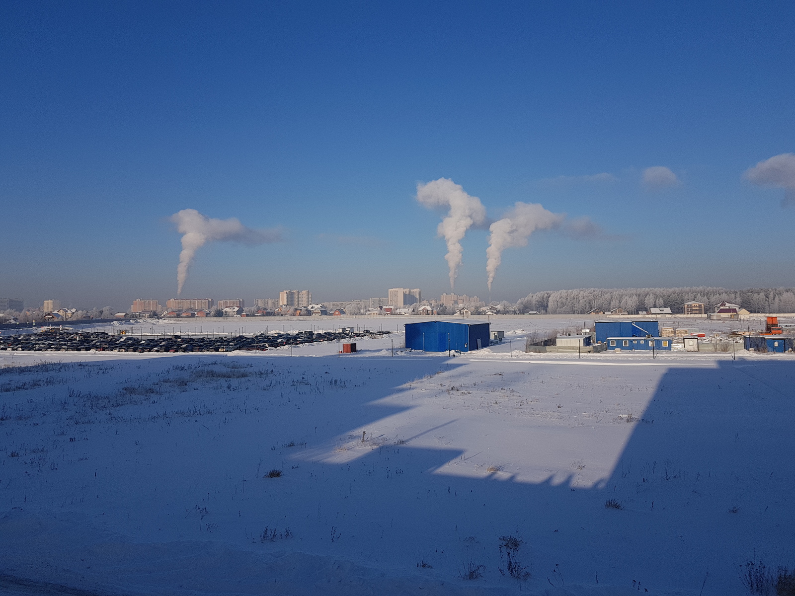 Another bit of winter - My, Winter, Work, Rumyantsevo, Mobile photography, Longpost