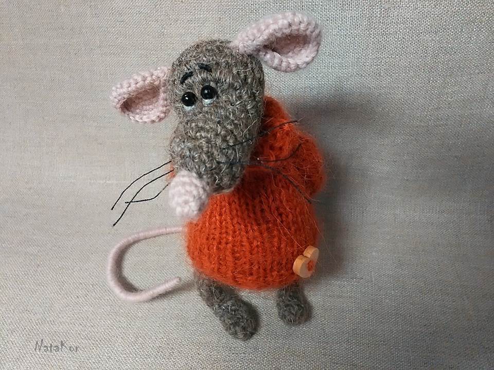 Rat Venya - My, Needlework without process, Crochet, Toys, Longpost