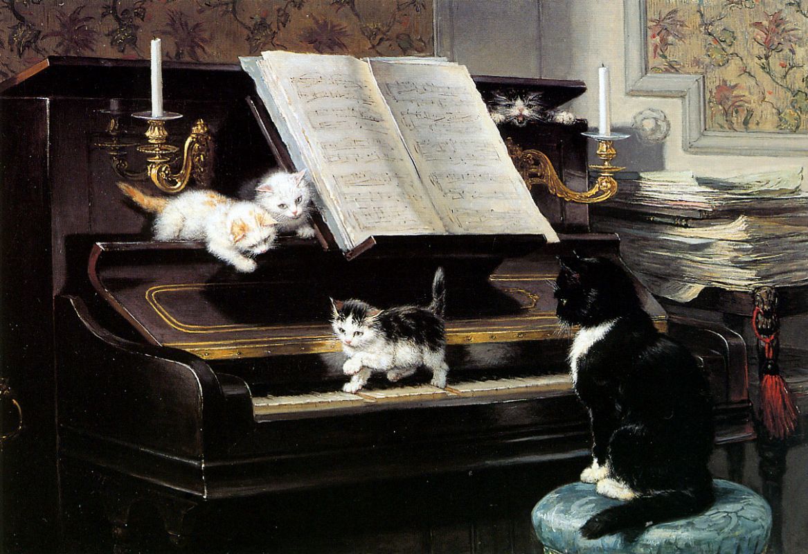 The charm of cats in the paintings of Henrietta Ronner-Kniep - Painting, cat, , Animalistics, Artist, Longpost