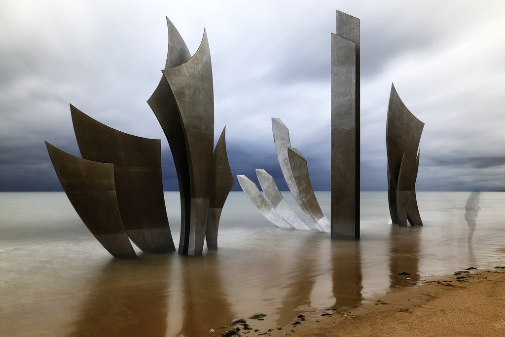 Мемориальный комплекс на месте высадки союзников.  Нормандия (Memorial d'Omaha beach. Normandie) - Моё, Нормандия, Высадка в нормандии, Мемориал, Франция, Omaha beach, Длиннопост