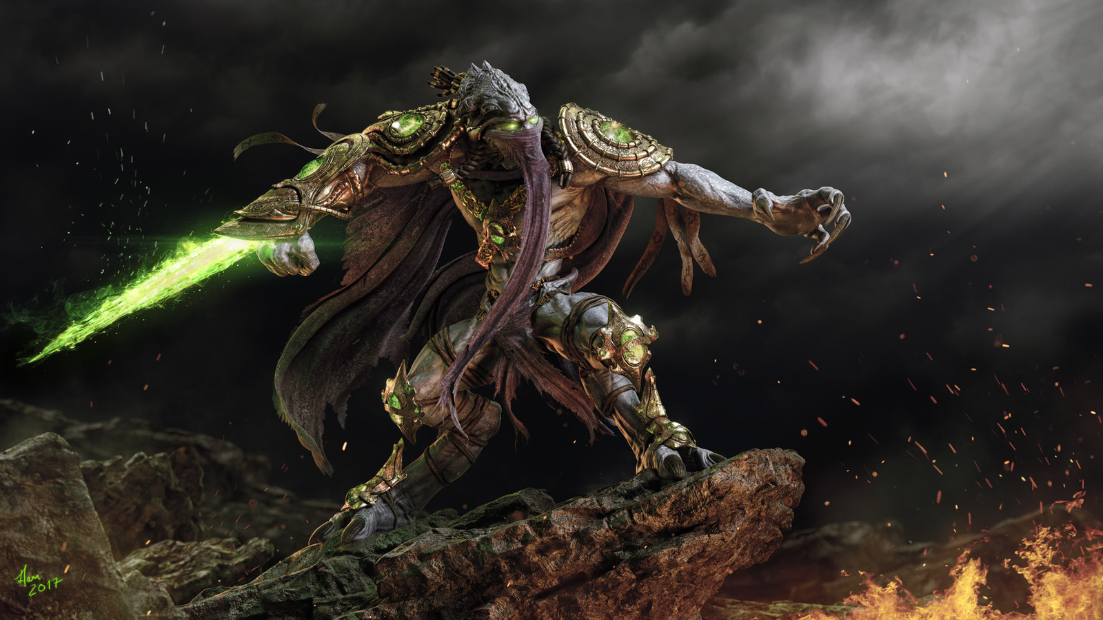 Zeratul by Daniel Bauer - Blizzard, Starcraft, Starcraft 2, Zeratul, Artstation