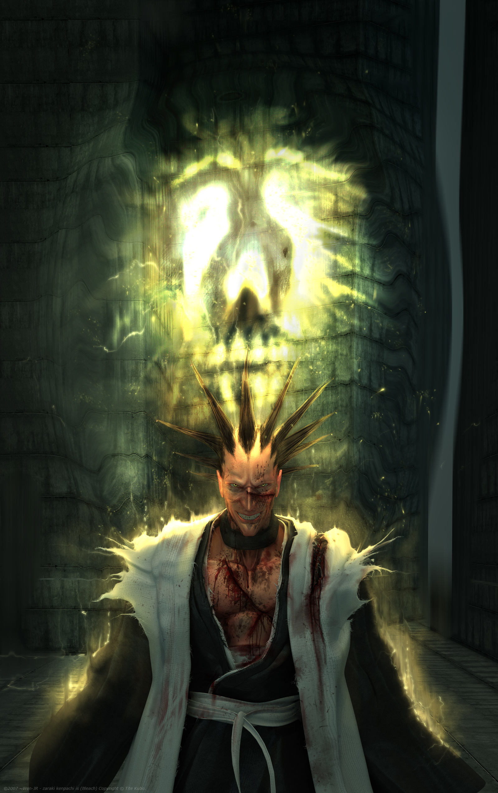 Zaraki Kenpachi - Anime, Anime art, Bleach, Zaraki Kenpachi, , Shinigami