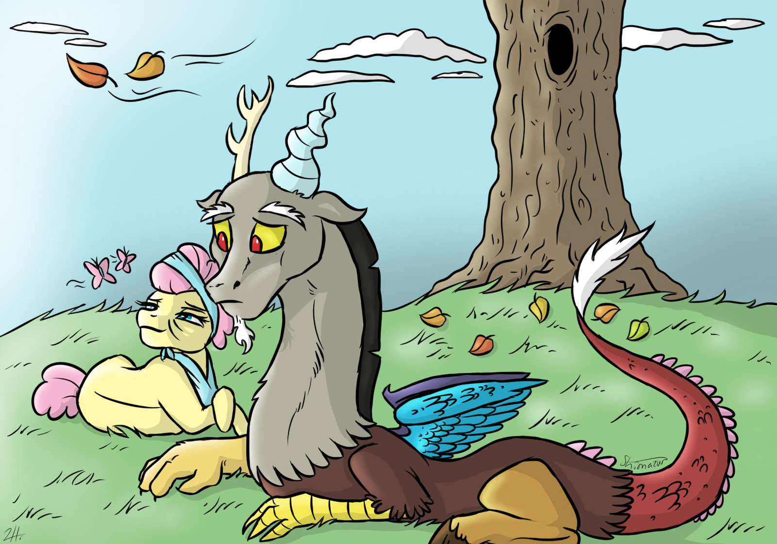 Friendship lasting forever - My little pony, Fluttershy, MLP Discord, Shimazun