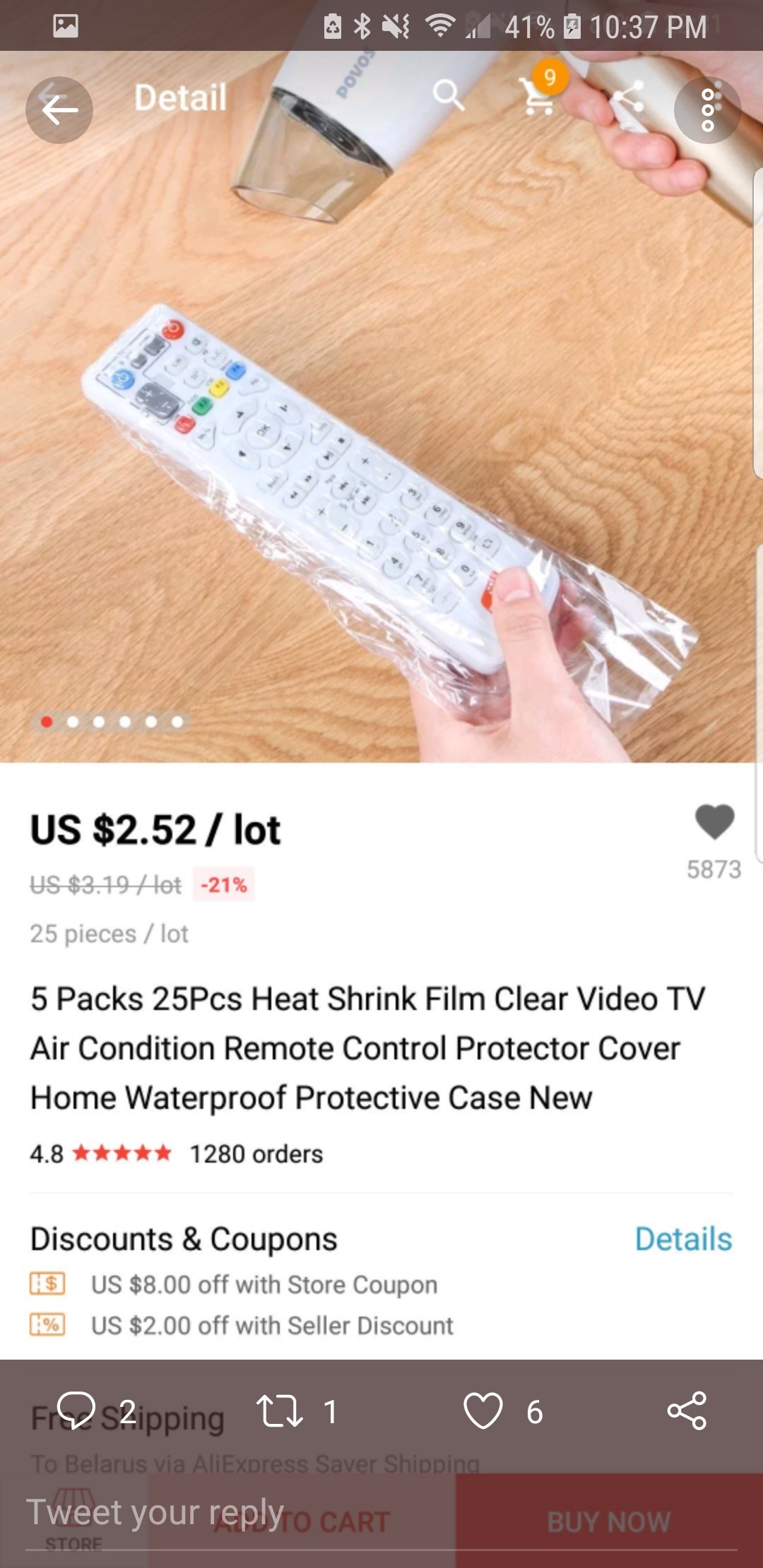 Shrink bag for remote control on Ali Express - AliExpress, Remote controller, TV remote, Why not?