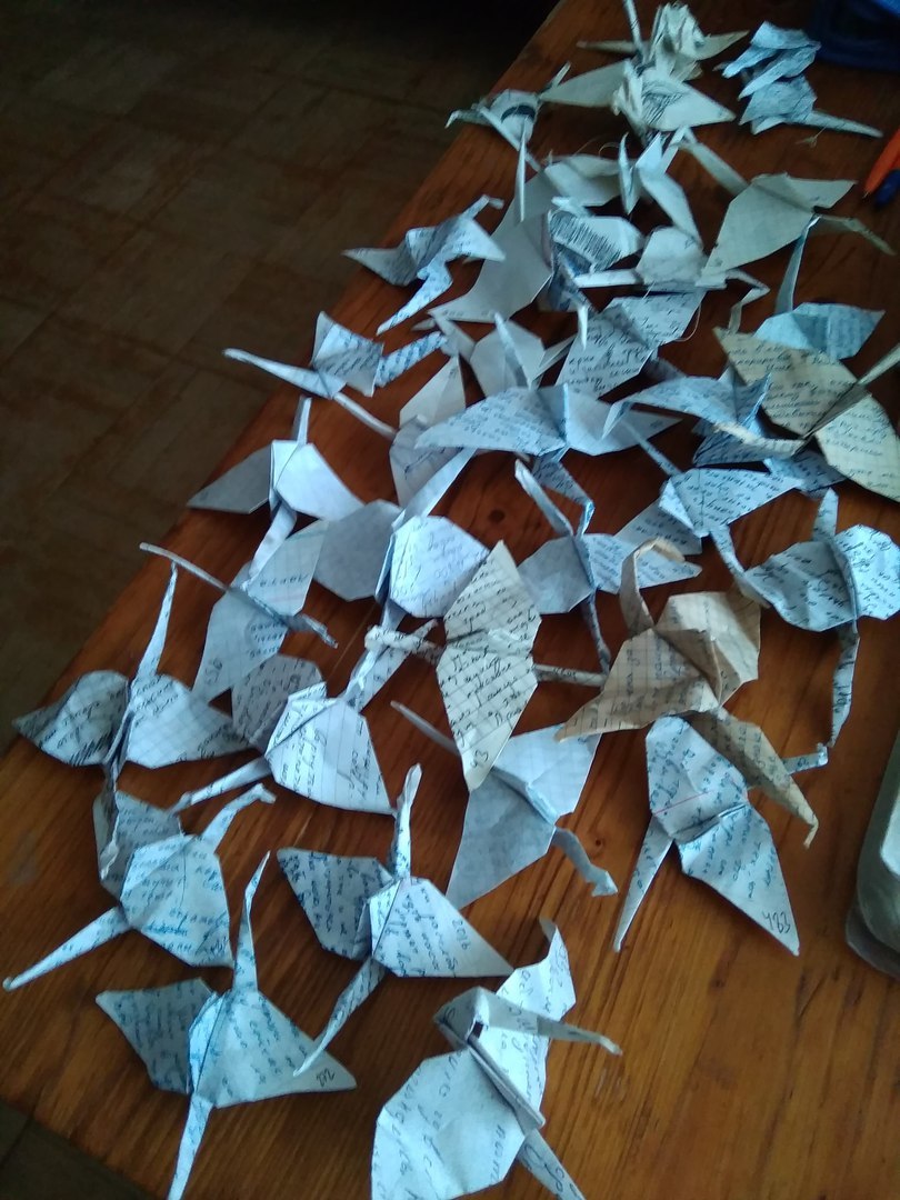 Author, find! - My, Life stories, Paper cranes, Abandoned, Тайны, Longpost