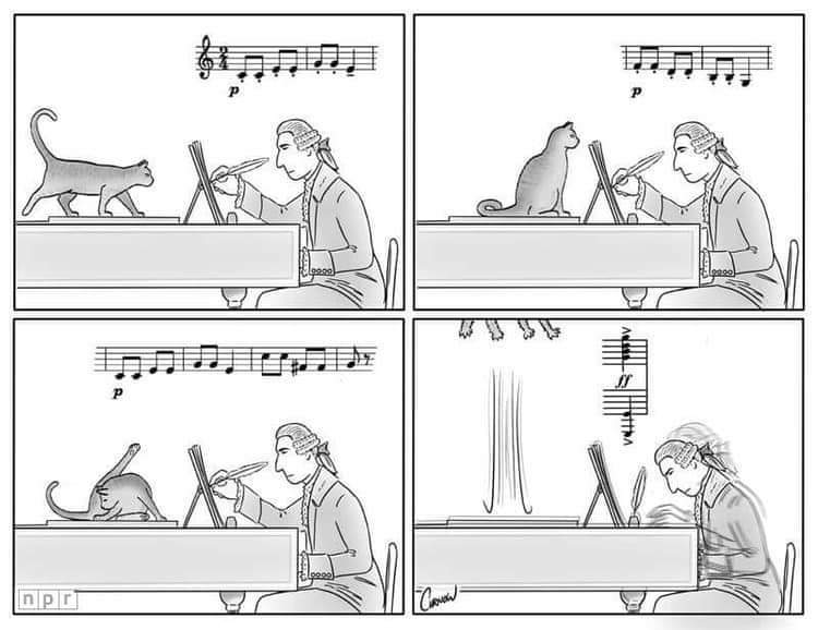 Beethoven's cat - cat, Catomafia, Ludwig van Beethoven, Comics