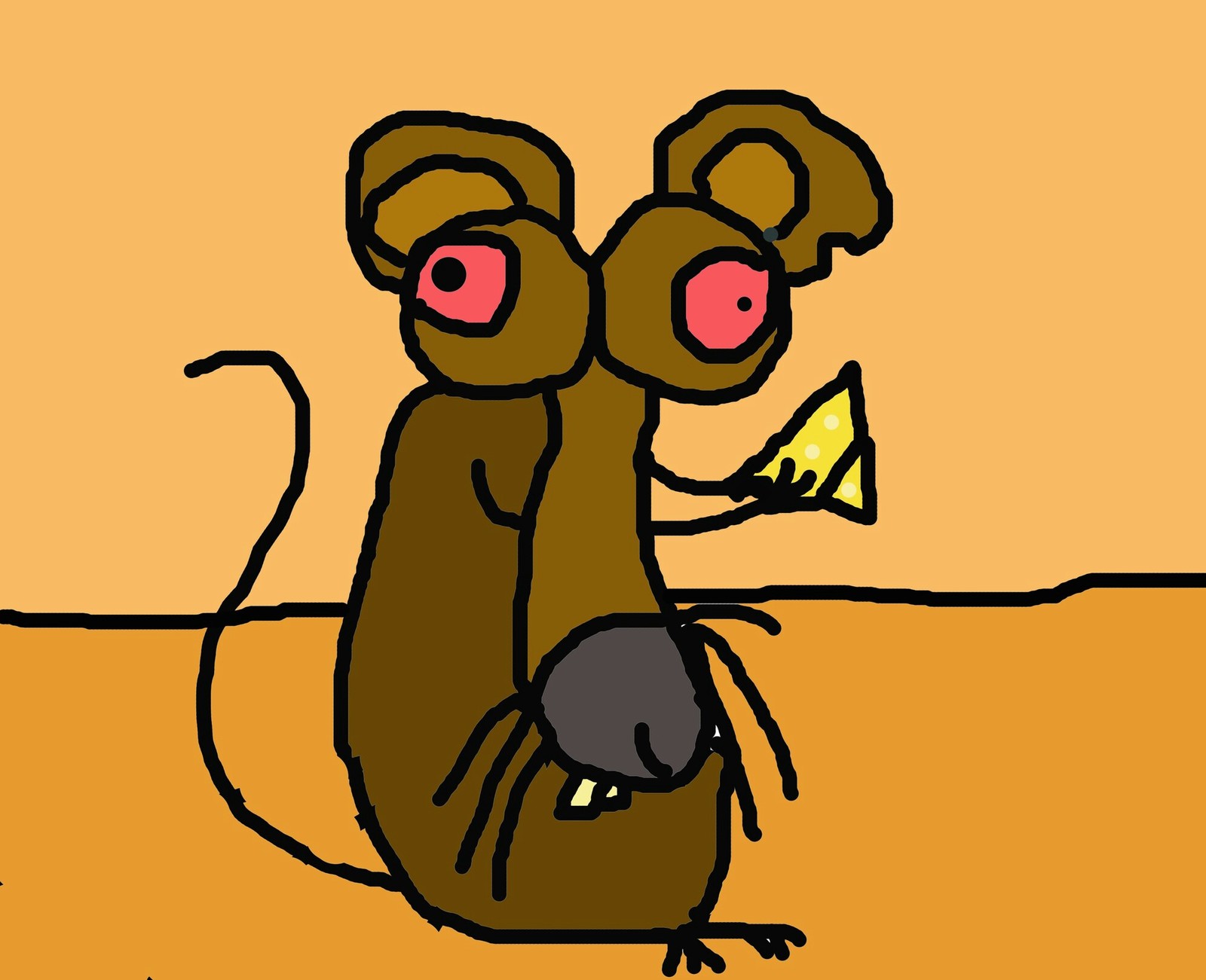 Mouse - My, Mouse, Drawing, Stupidity, Memes, Photoshop master, Paint