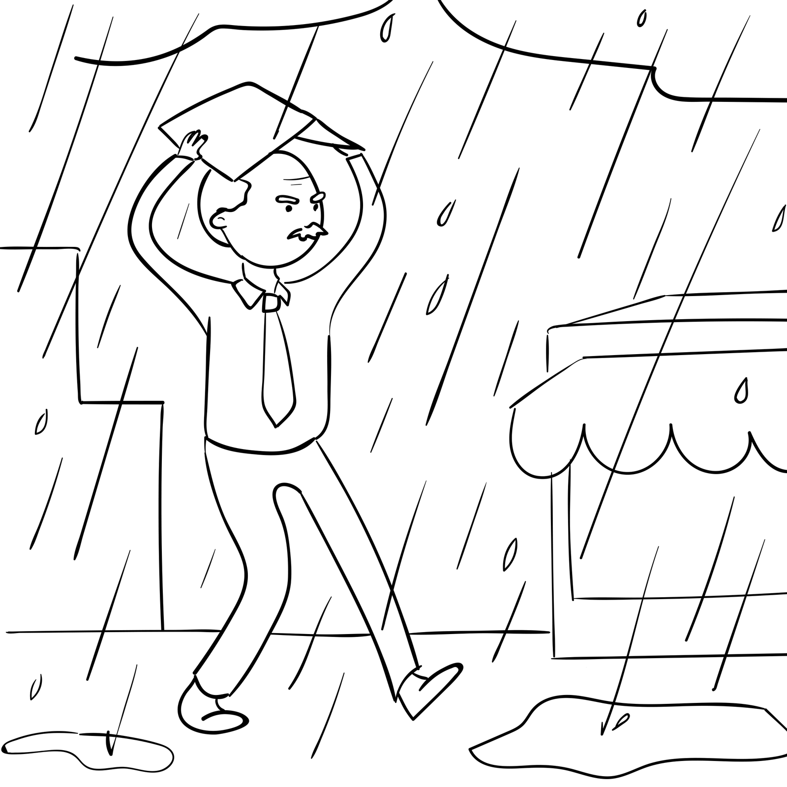 What's the weather like? - My, Comics, Rain, Weather, Longpost