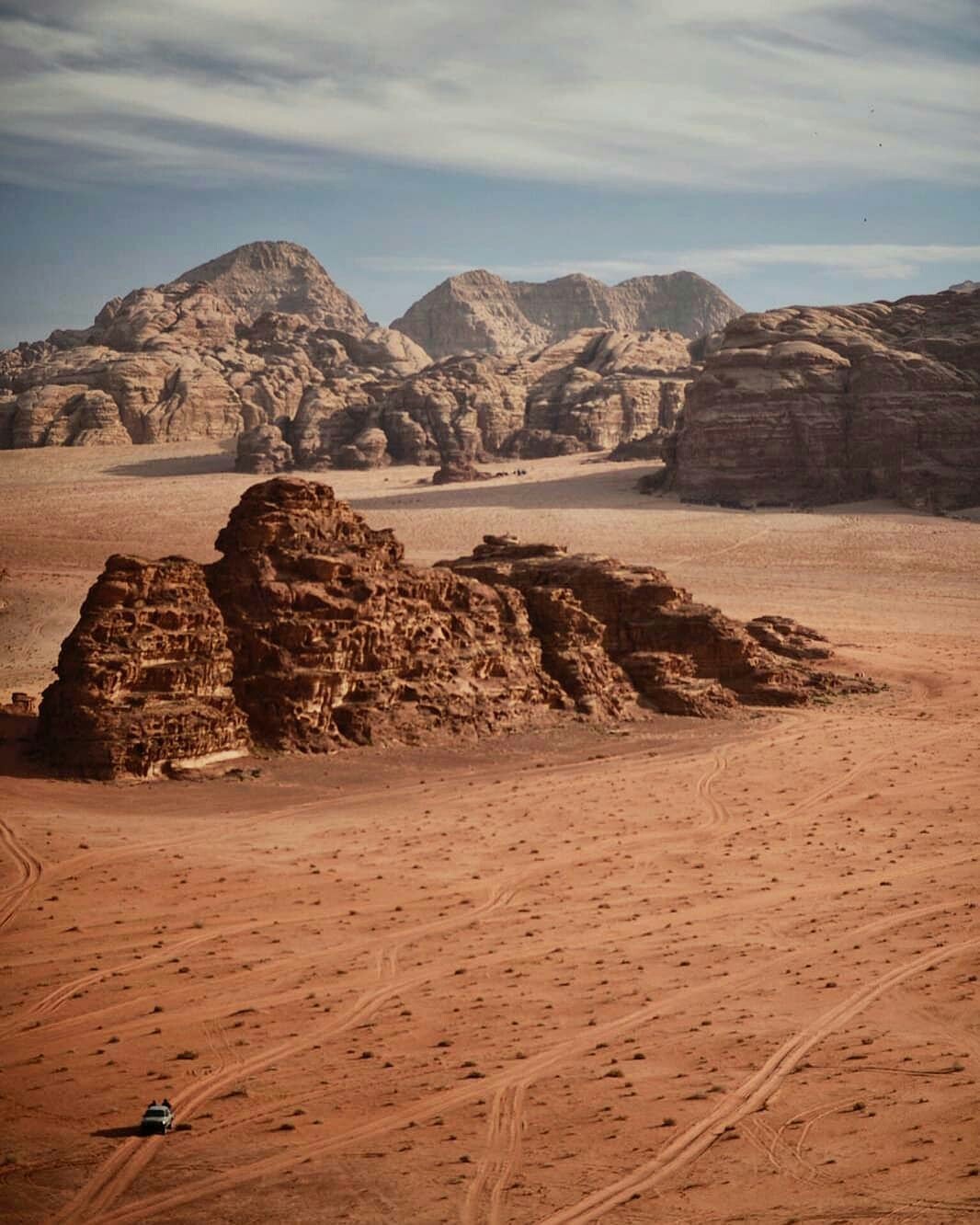 The desert of Wadi Rum. - Desert, Sand, Heat