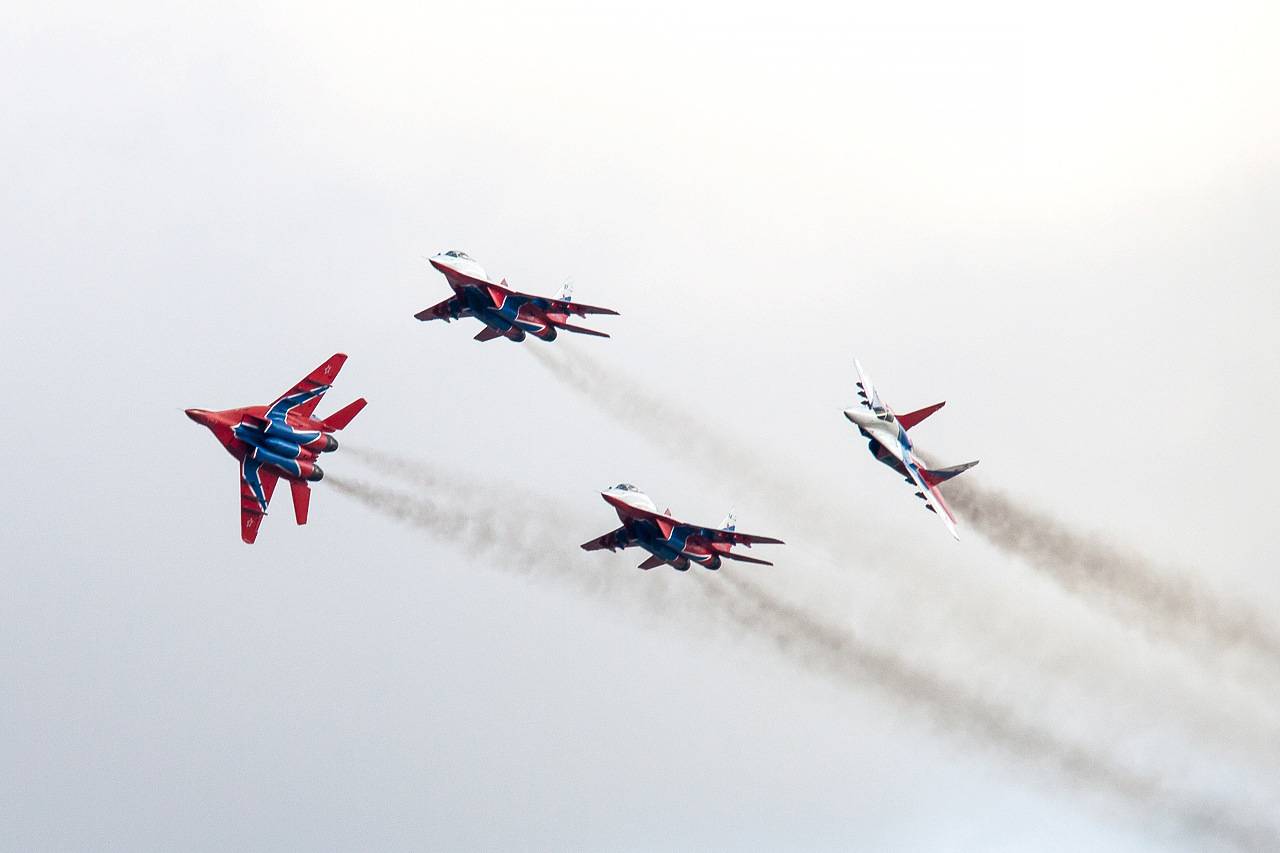 Performance of AGVP Swifts in Kazan - My, Aerobatics, Aviation, Swift, Kazan, MiG-29, Longpost, The photo