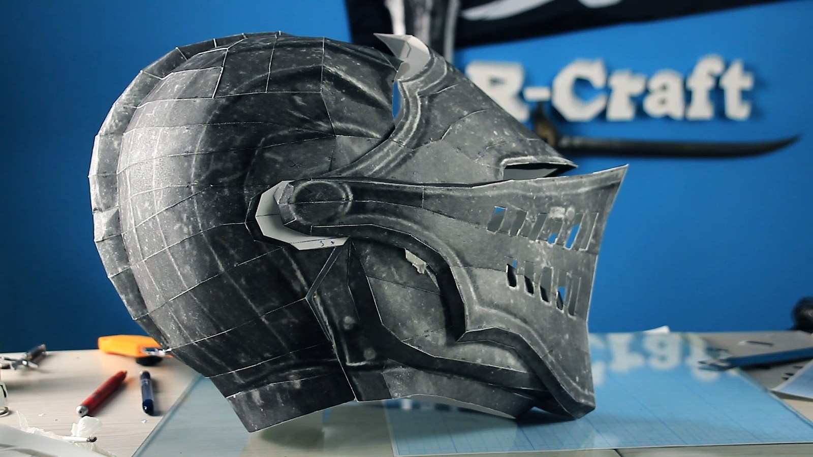 Do-it-yourself elite knight helmet from the game Dark Souls. R craft - My, Craft, Longpost, Needlework with process, Dark souls, Helmet, Cosplay, With your own hands, Video