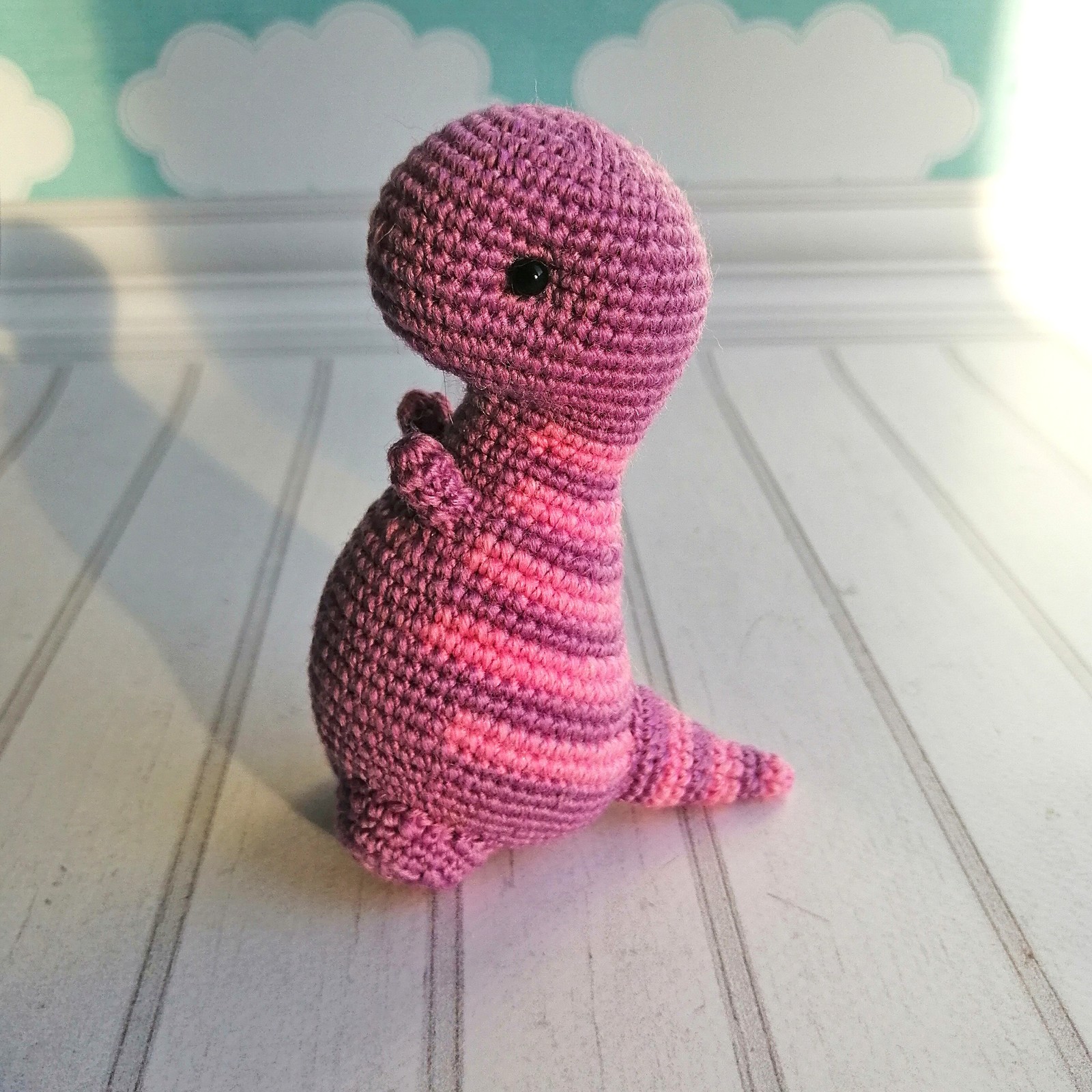 Knitted Tirex - My, Amigurumi, Needlework without process, Crochet, Tyrannosaurus, Dinosaurs, Friday tag is mine, Longpost