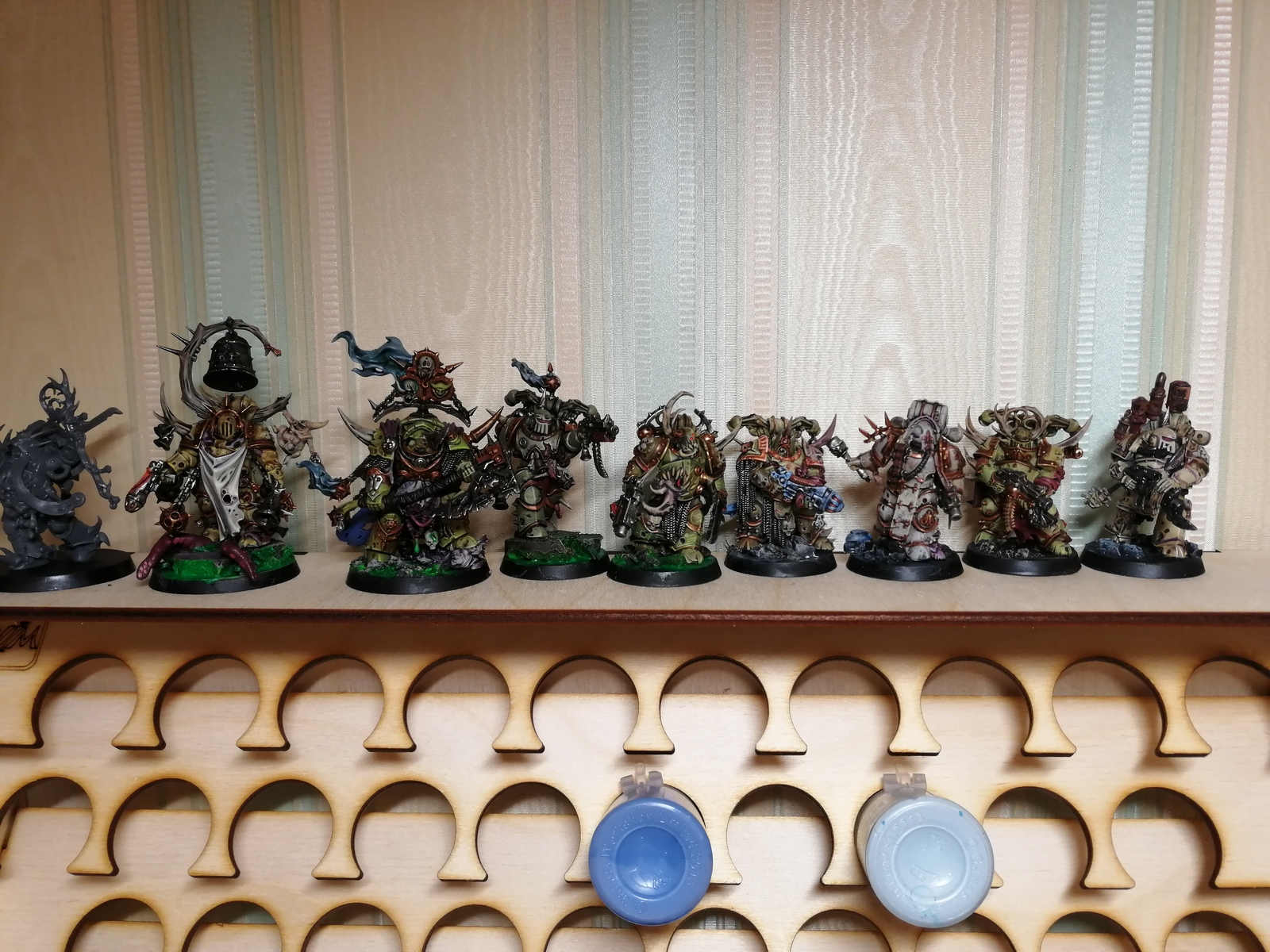 A few plugs in the feed - My, Wh miniatures, Painting miniatures, Miniature, Plague marine, Longpost