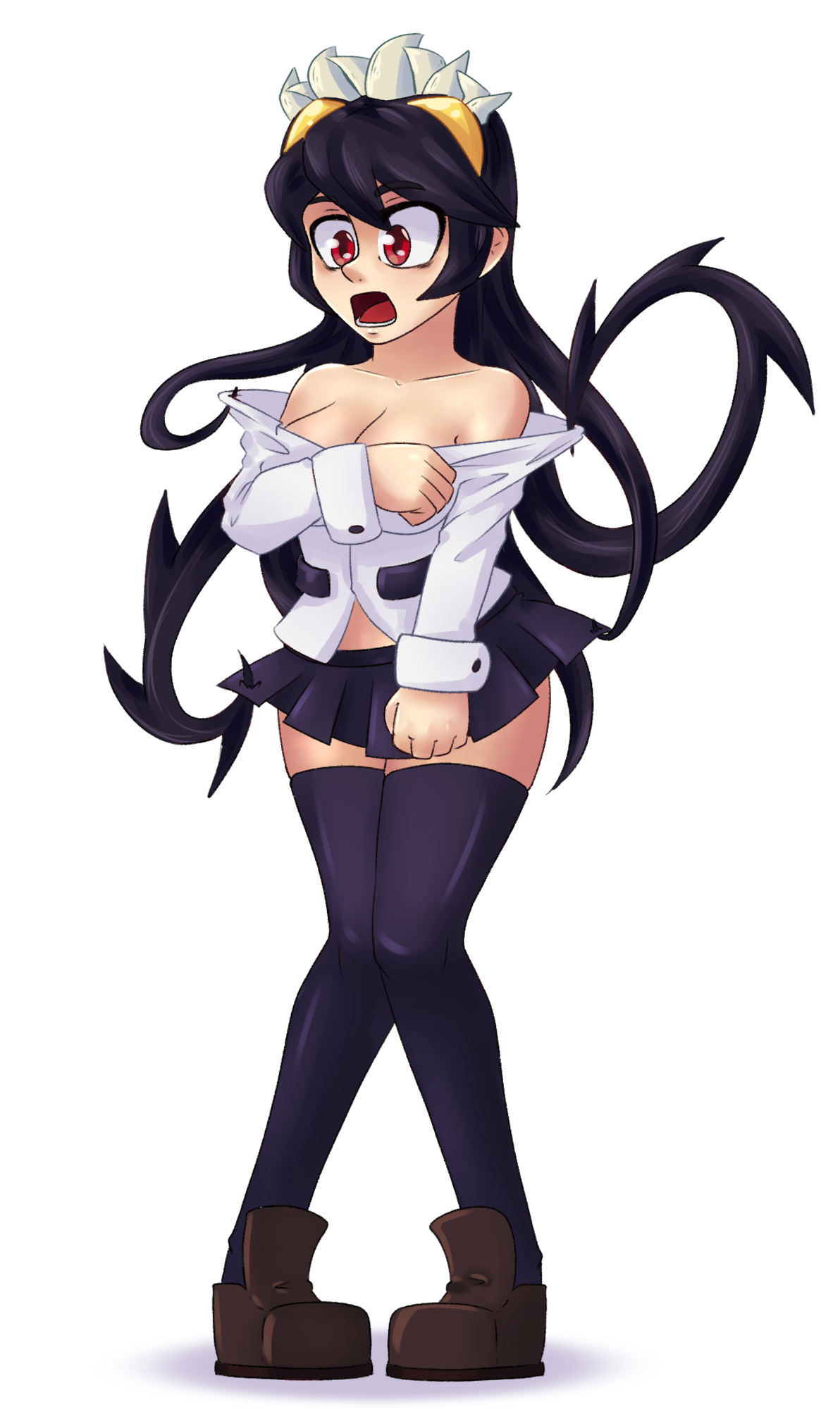 Filia - Моё, Skullgirls, Игры, Xayct, Filia skullgirls, Рисунок, Game Art