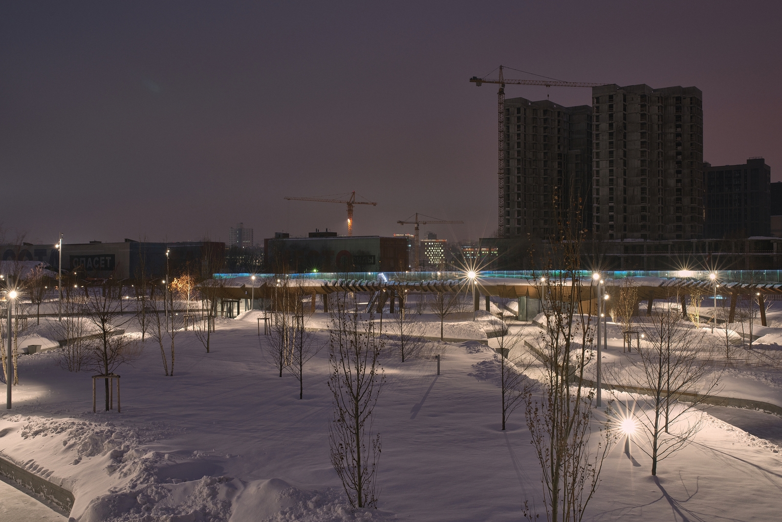 A negative result is also a result - My, The photo, Pentax, The park, Moscow City, MCC, Longpost