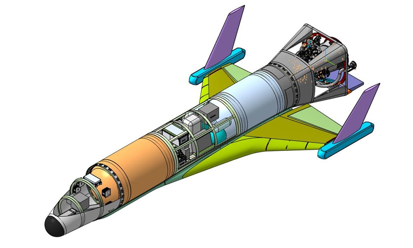 An image of the first Russian hypersonic space drone appeared - , , Roscosmos, Skolkovo, , Space, Technics, Development of, Longpost