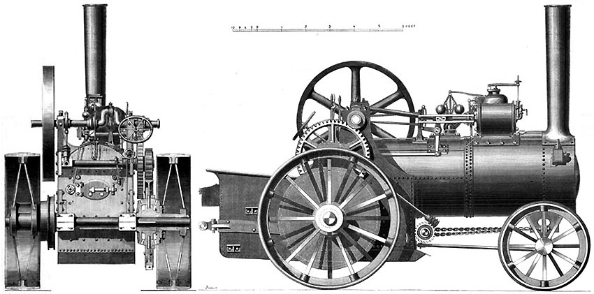 Steam tractor in the service of the army. - , , , Longpost