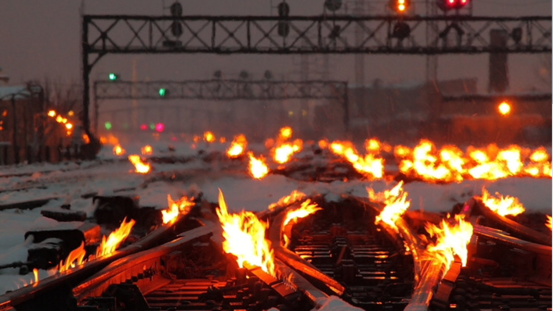 Burn it all - Chicago, Railway, Rails, Fire, Cold