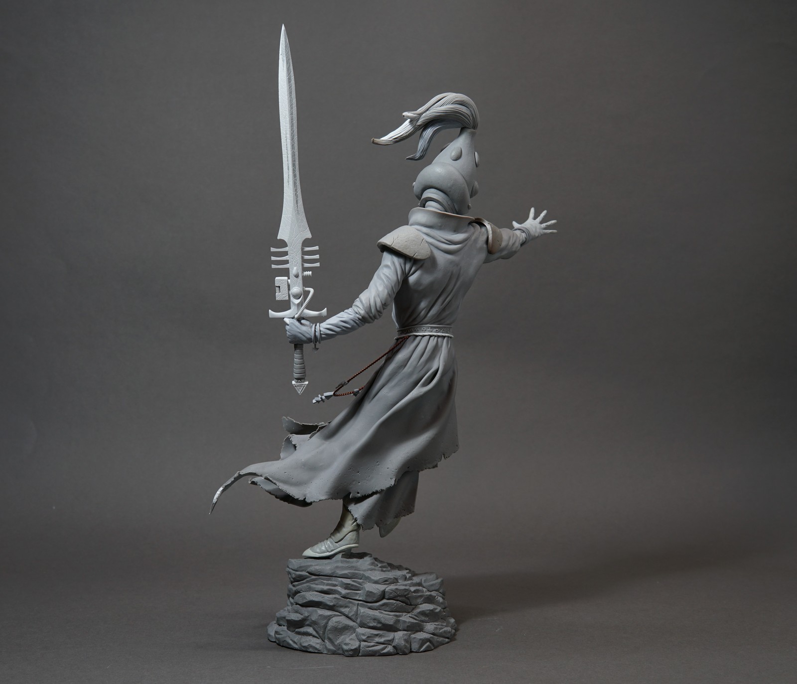 Figure/model of the Eldar sorcerer from the Warhammer universe. - My, Warhammer, Sculpture, Лепка, Figurine, Polymer clay, Creation, Longpost, Figurines