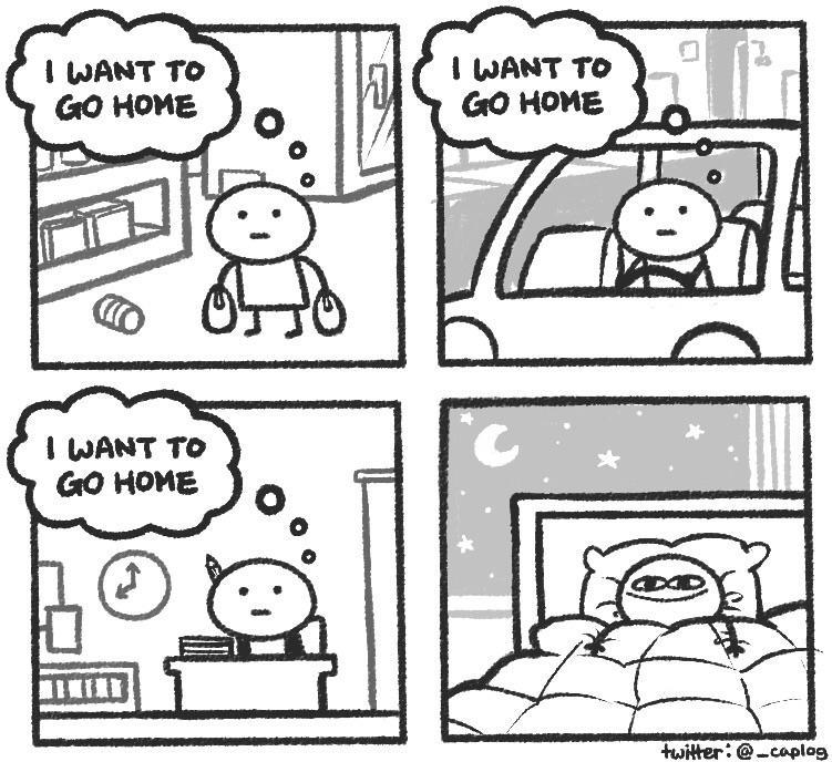 I want to go home - Way home, House, Comics